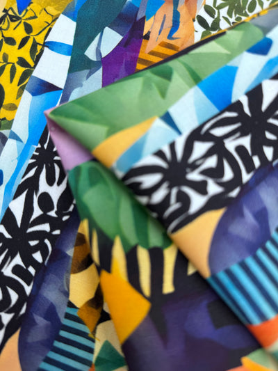 Designer Rayon - Tropical Mosaic - 145cm