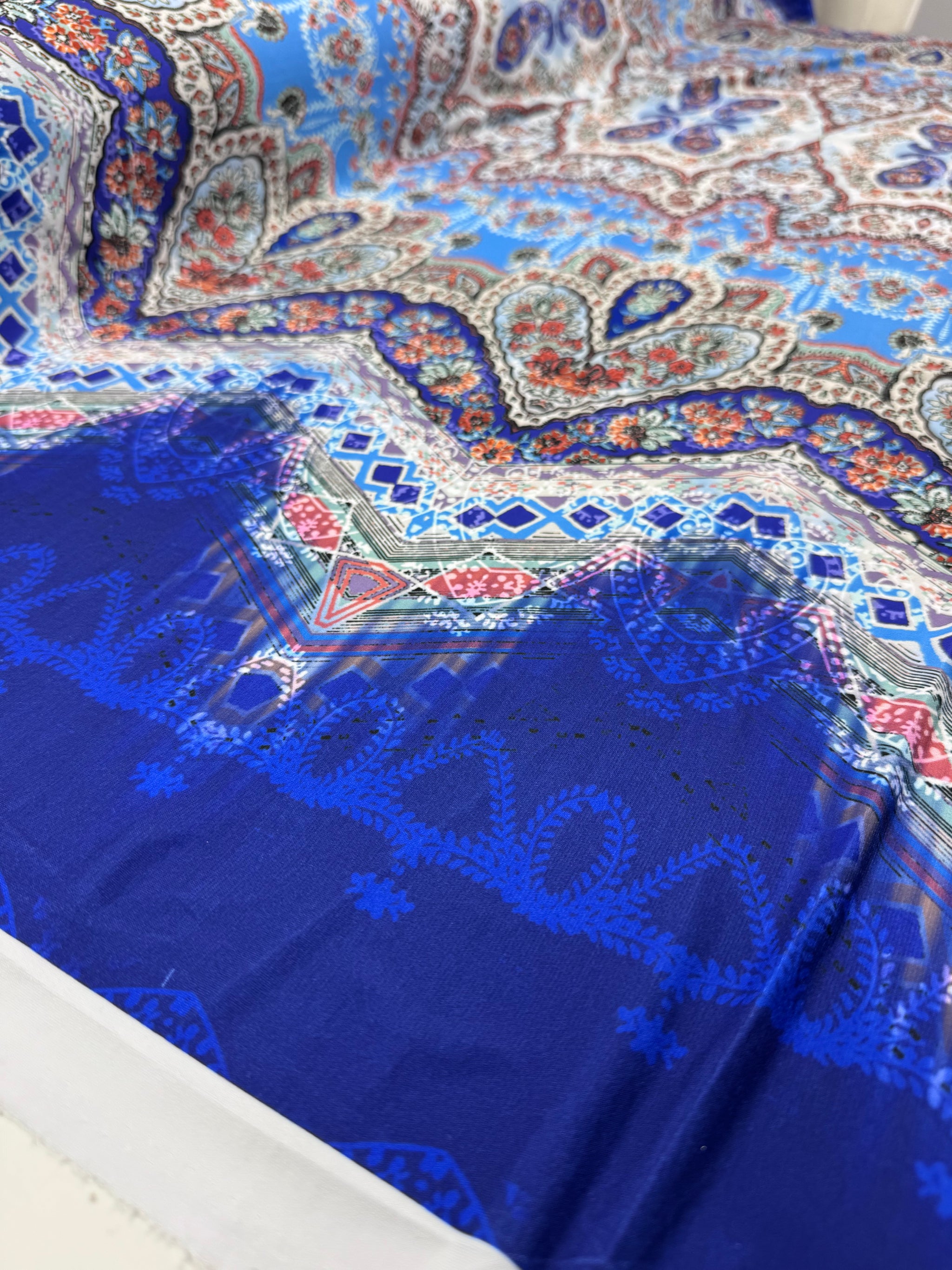 Designer Lycra - Cobalt Bazaar - 150cm
