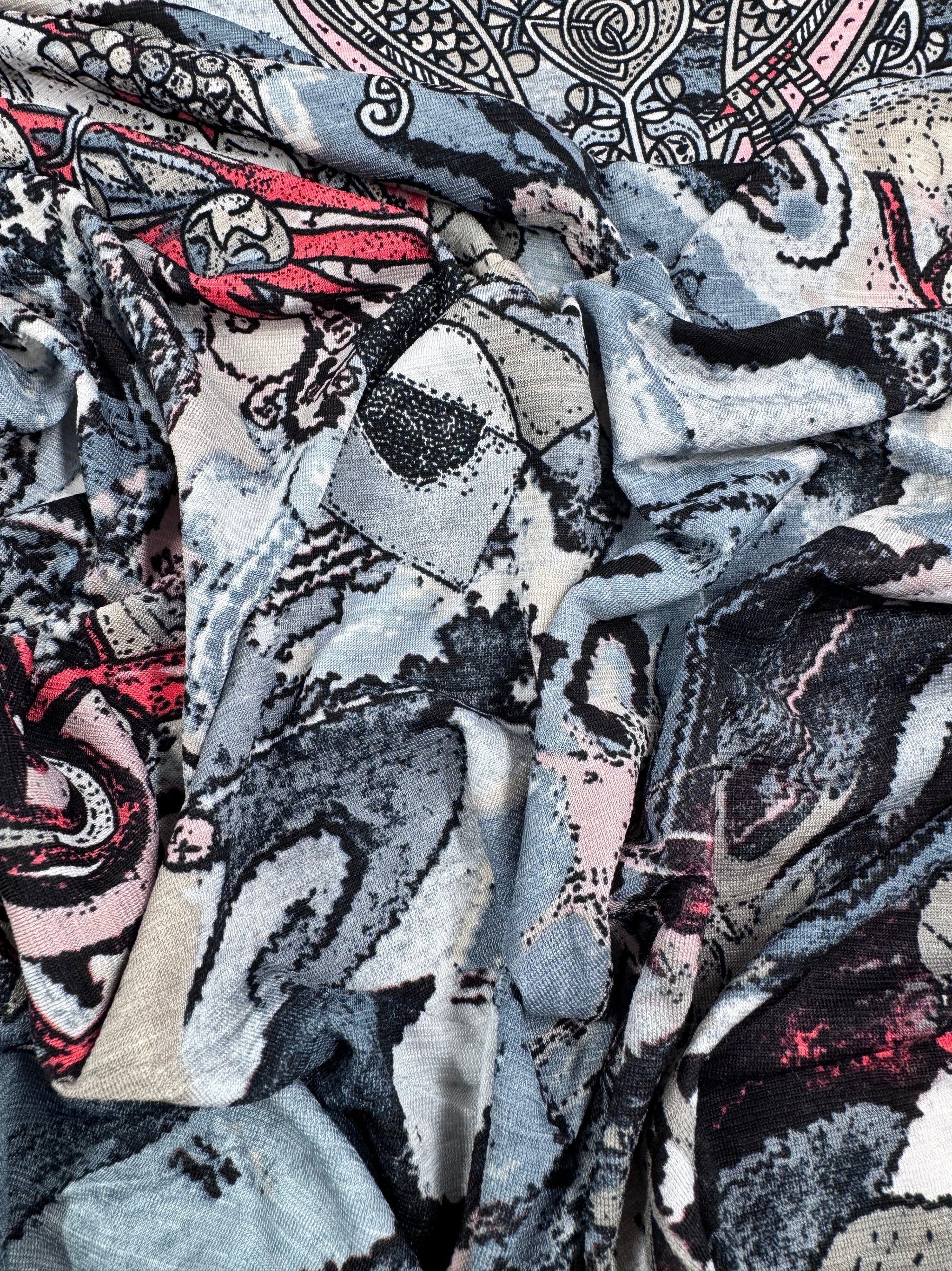 Designer Lycra - Coral Cubism - 150cm