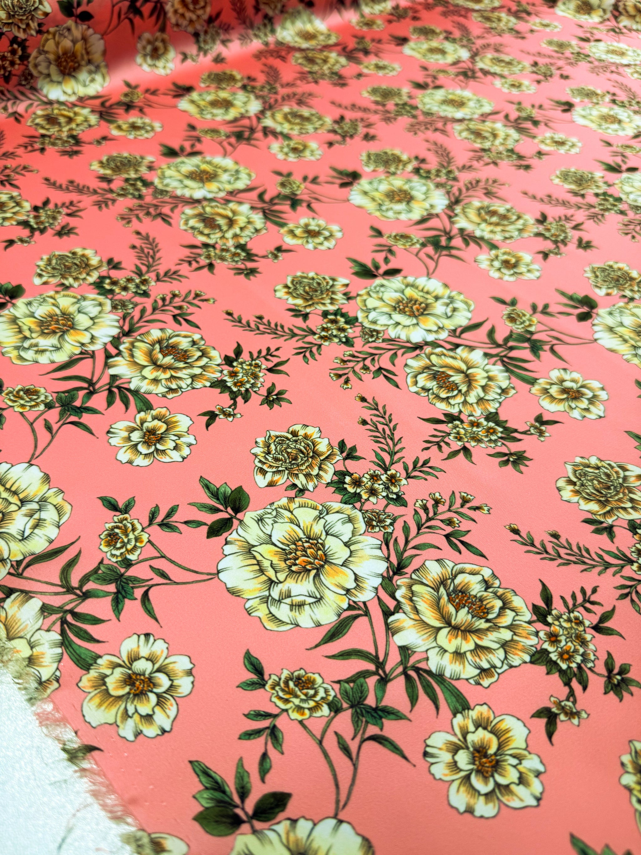 Silky Satin - Whisper Coral - 148cm