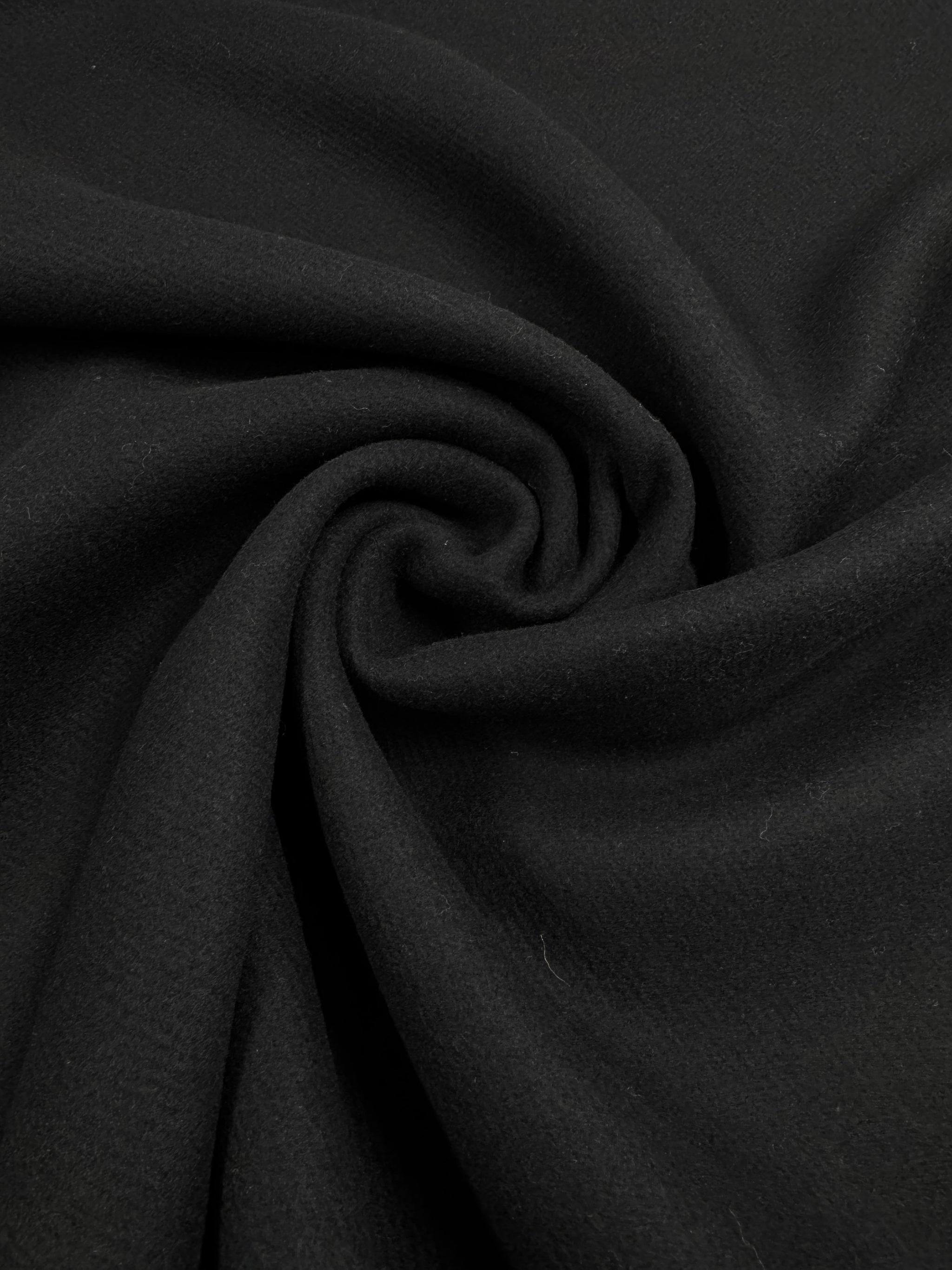 Wool Cashmere - Black - 150cm