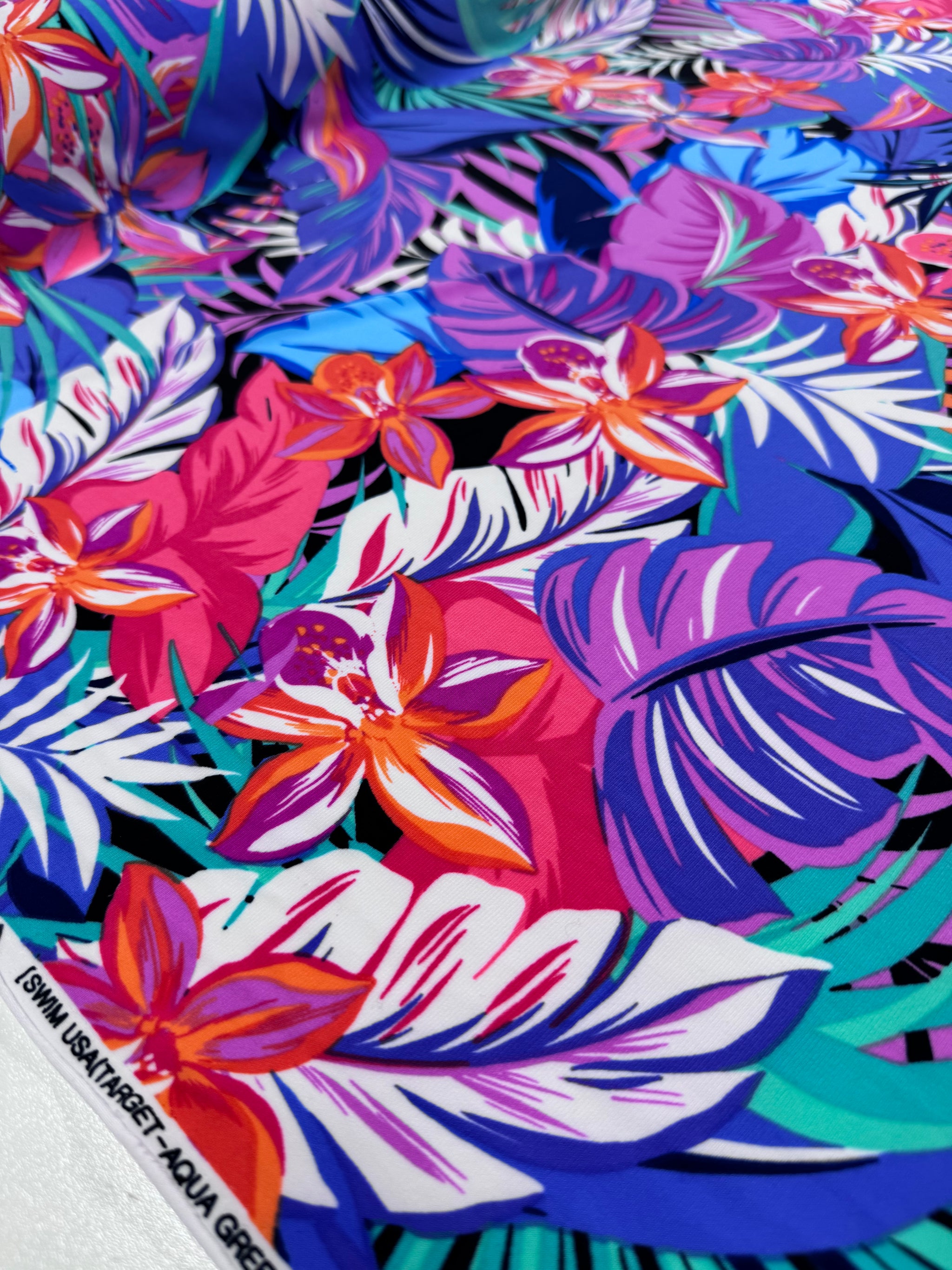 Designer Printed Lycra - Neon Tropical - 150cm