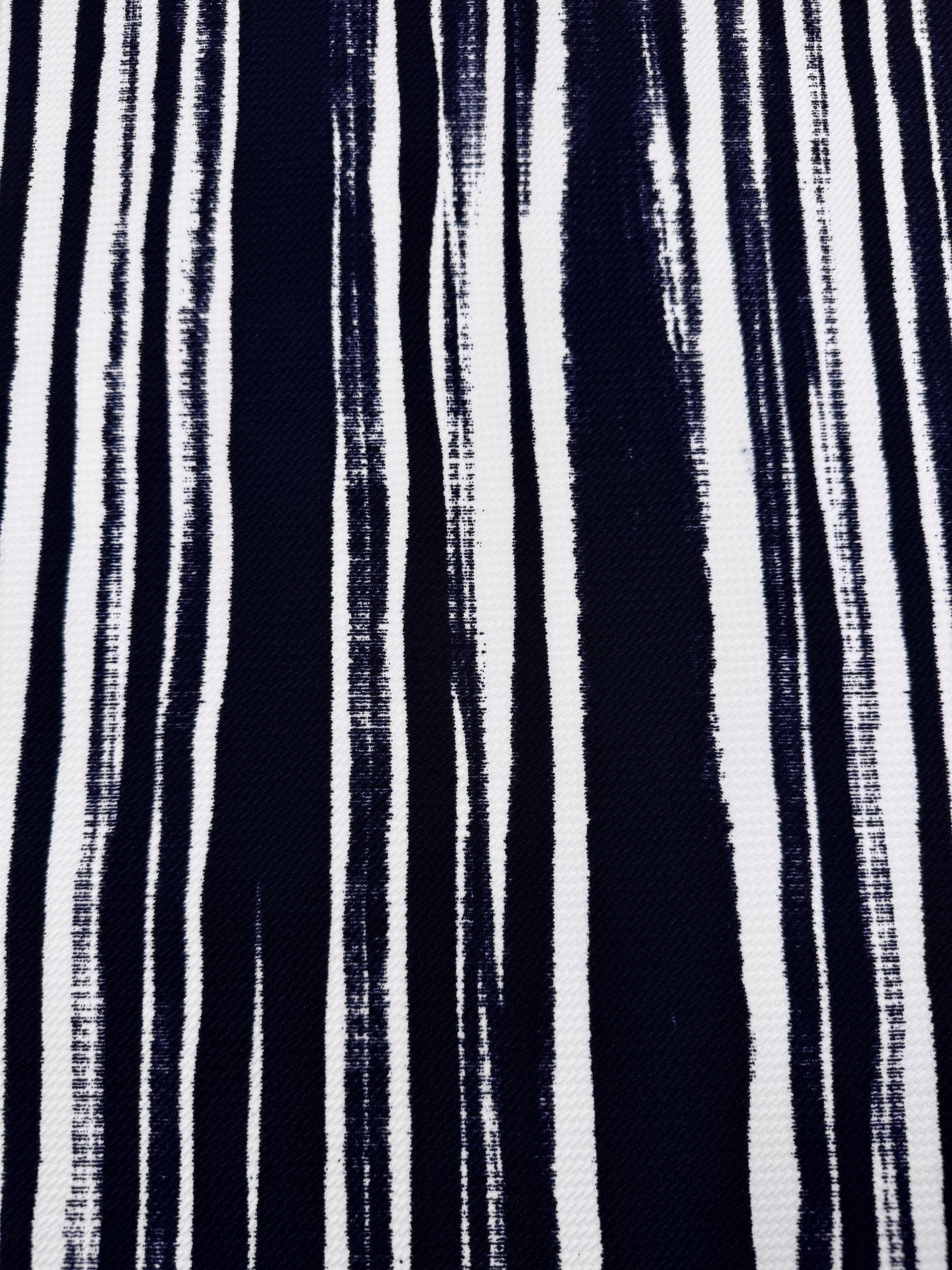 Calender Knit - Ink Stripe - 145cm