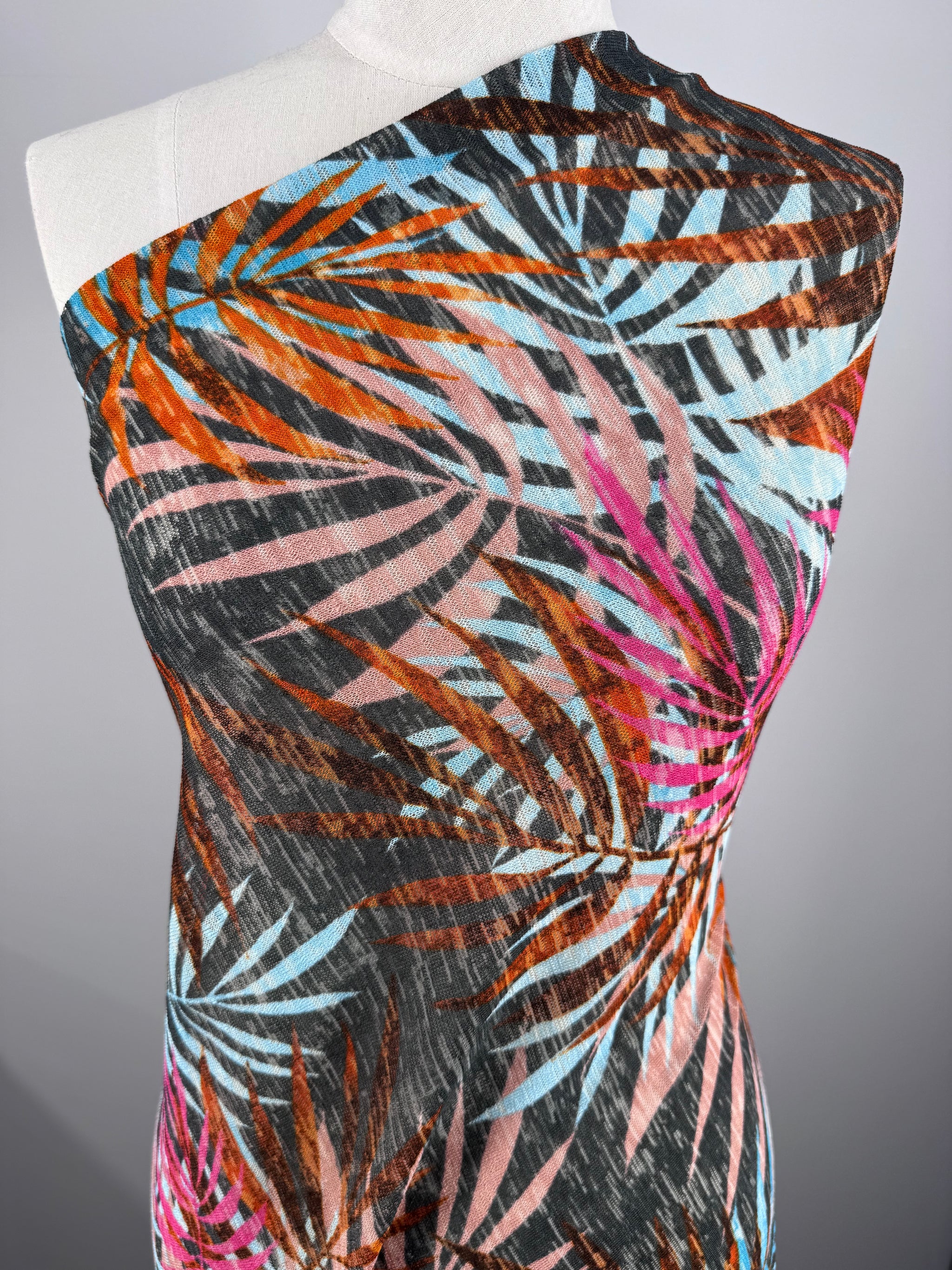 Textured Knit - Tropic Ember - 145cm