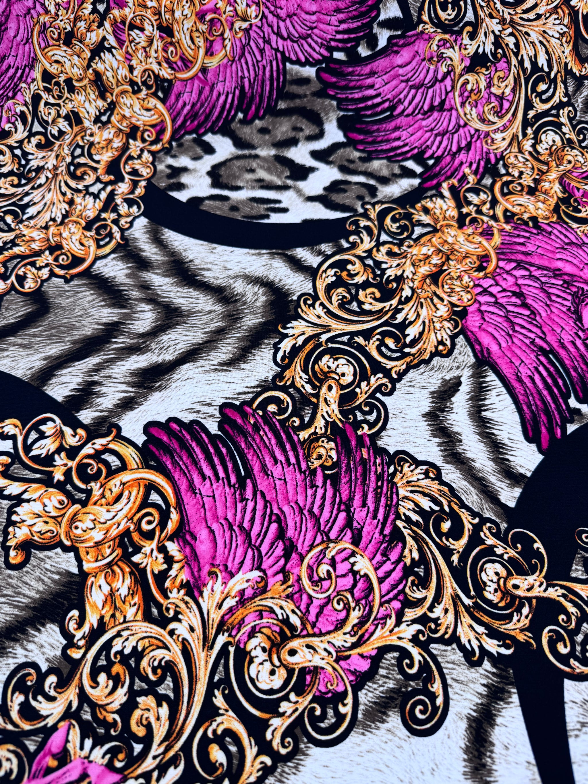 Designer Printed Lycra - Royal Baroque - 150cm