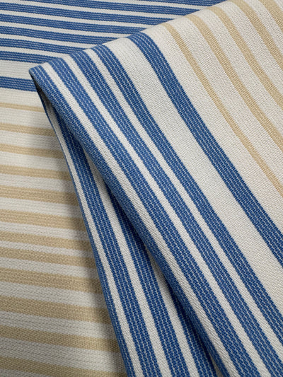 GOTS Cotton - Buttercream Stripe - 146cm