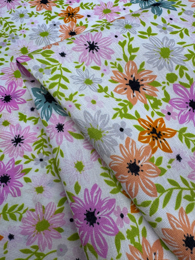 Linen Blend - Bush Daisy - 152cm