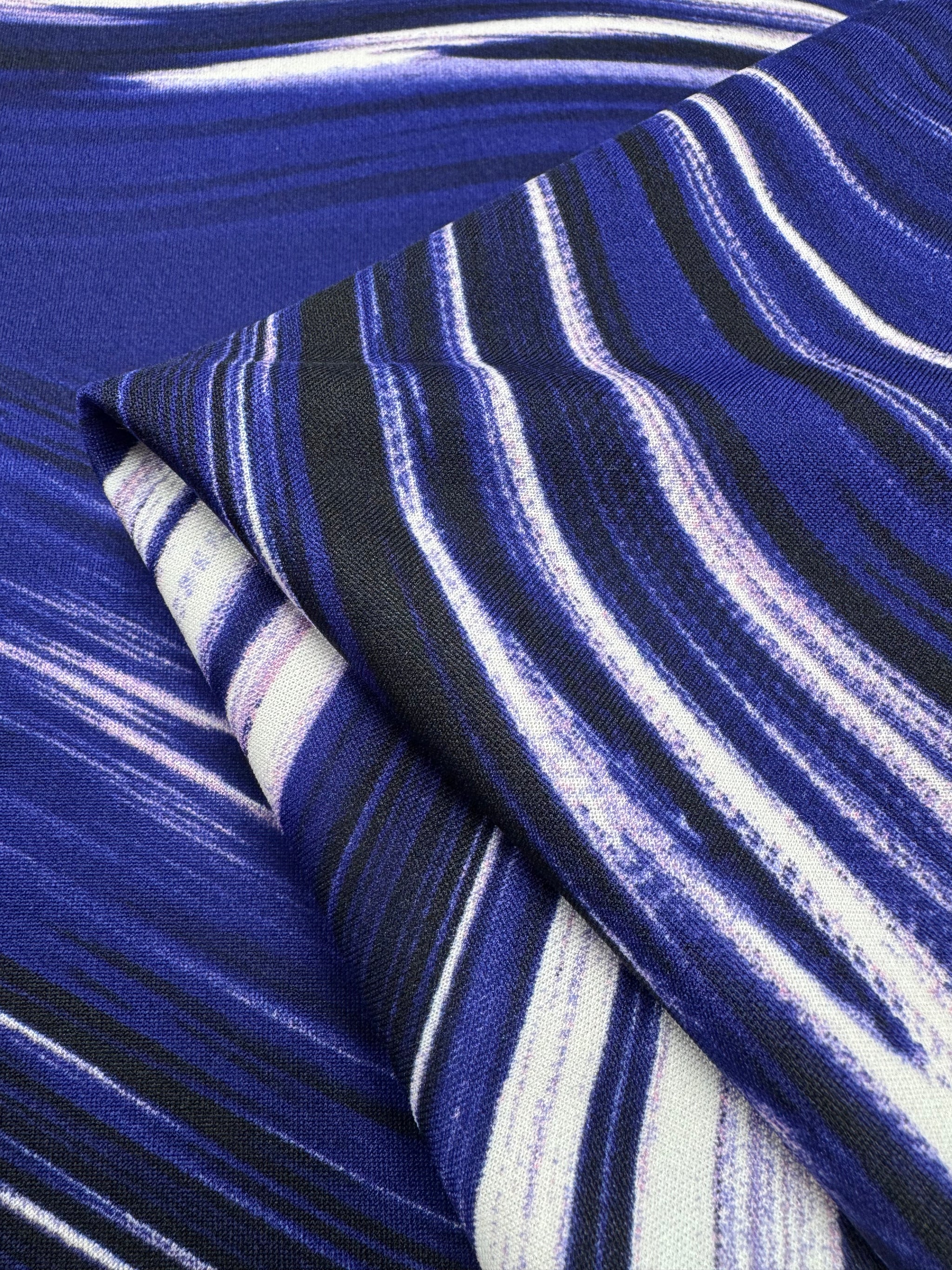 Scuba Knit - Ink Swirl - 152cm