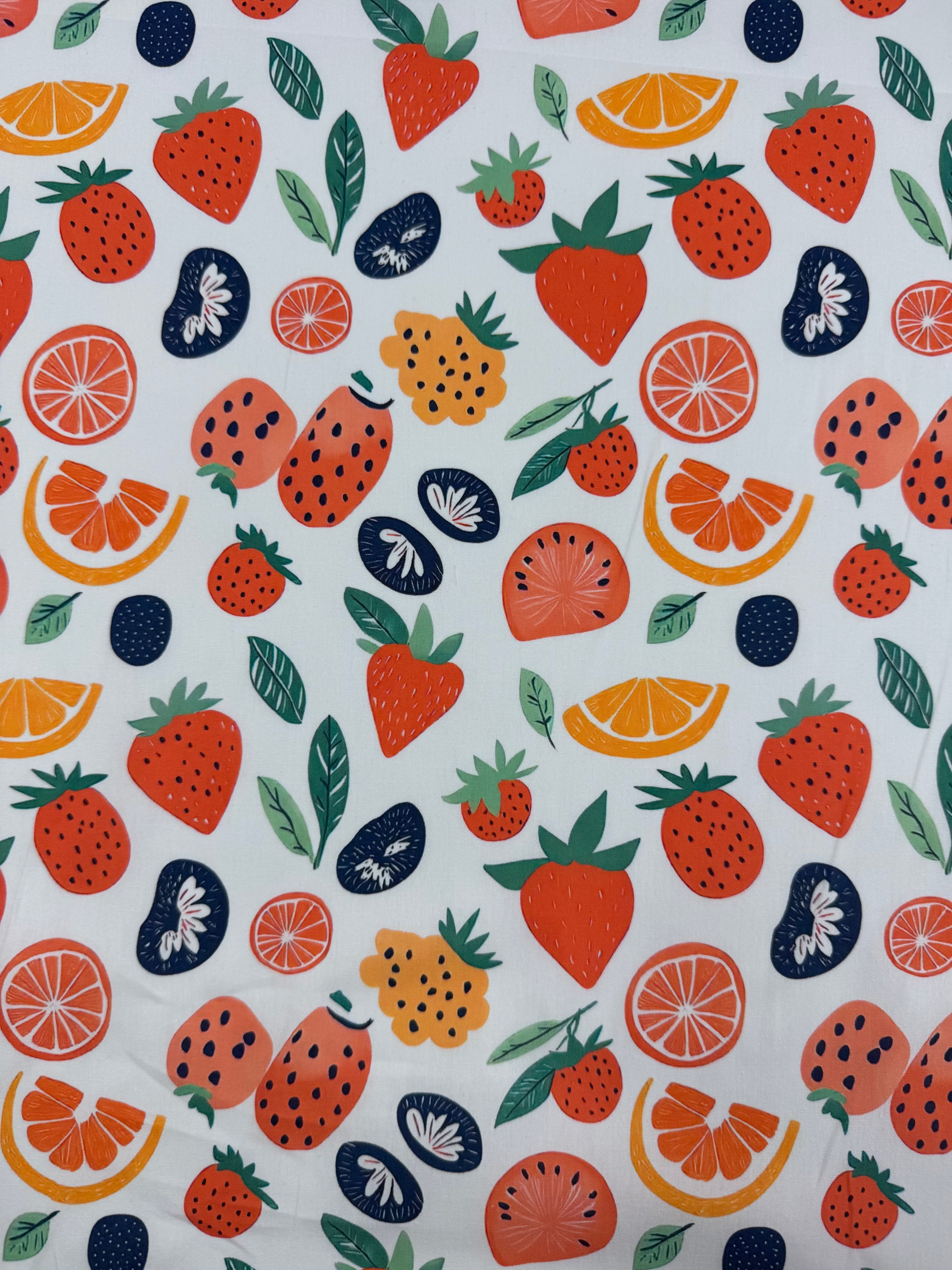 Printed Cotton - Berry Citrus - 150cm