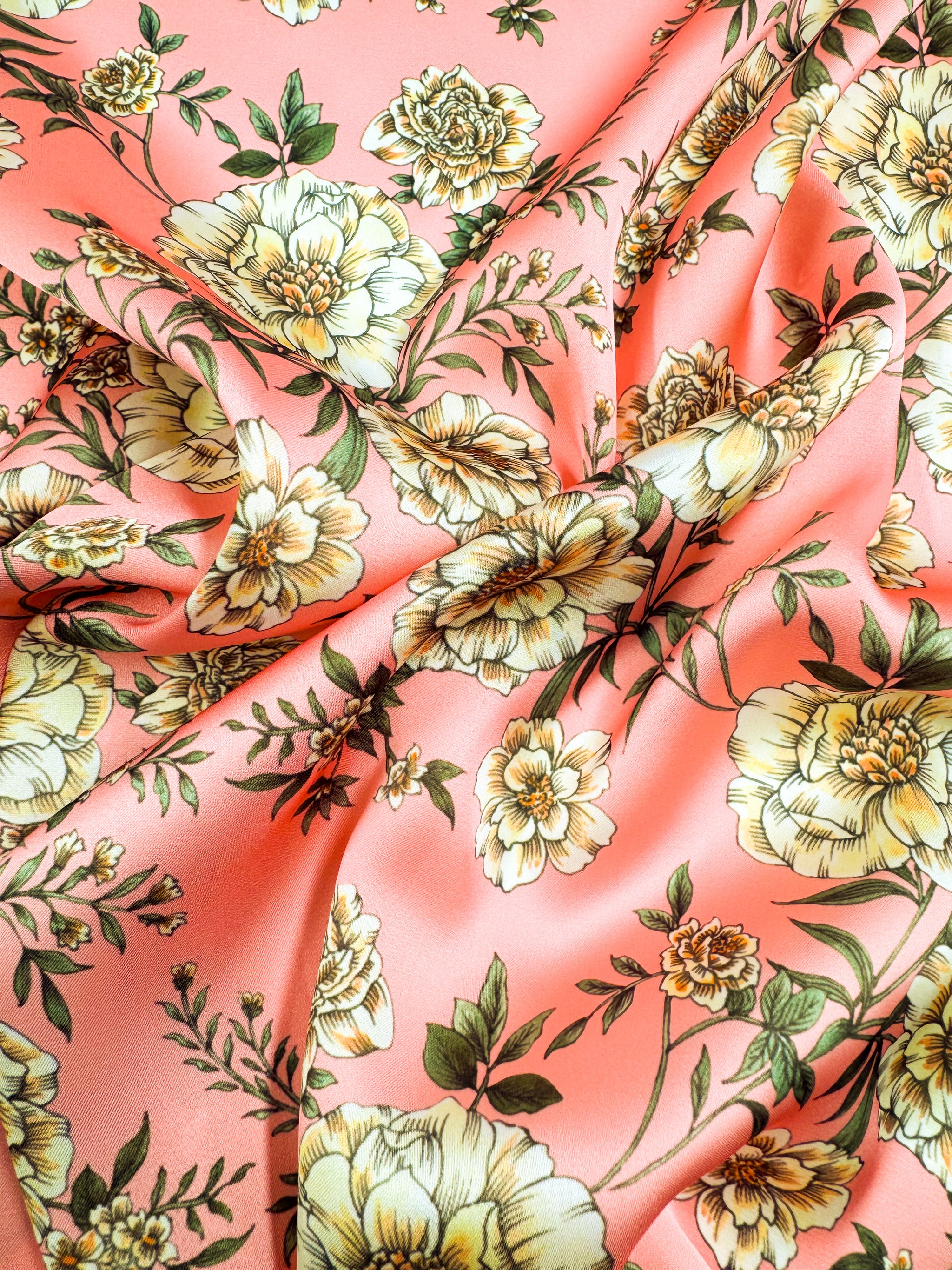 Silky Satin - Whisper Coral - 148cm
