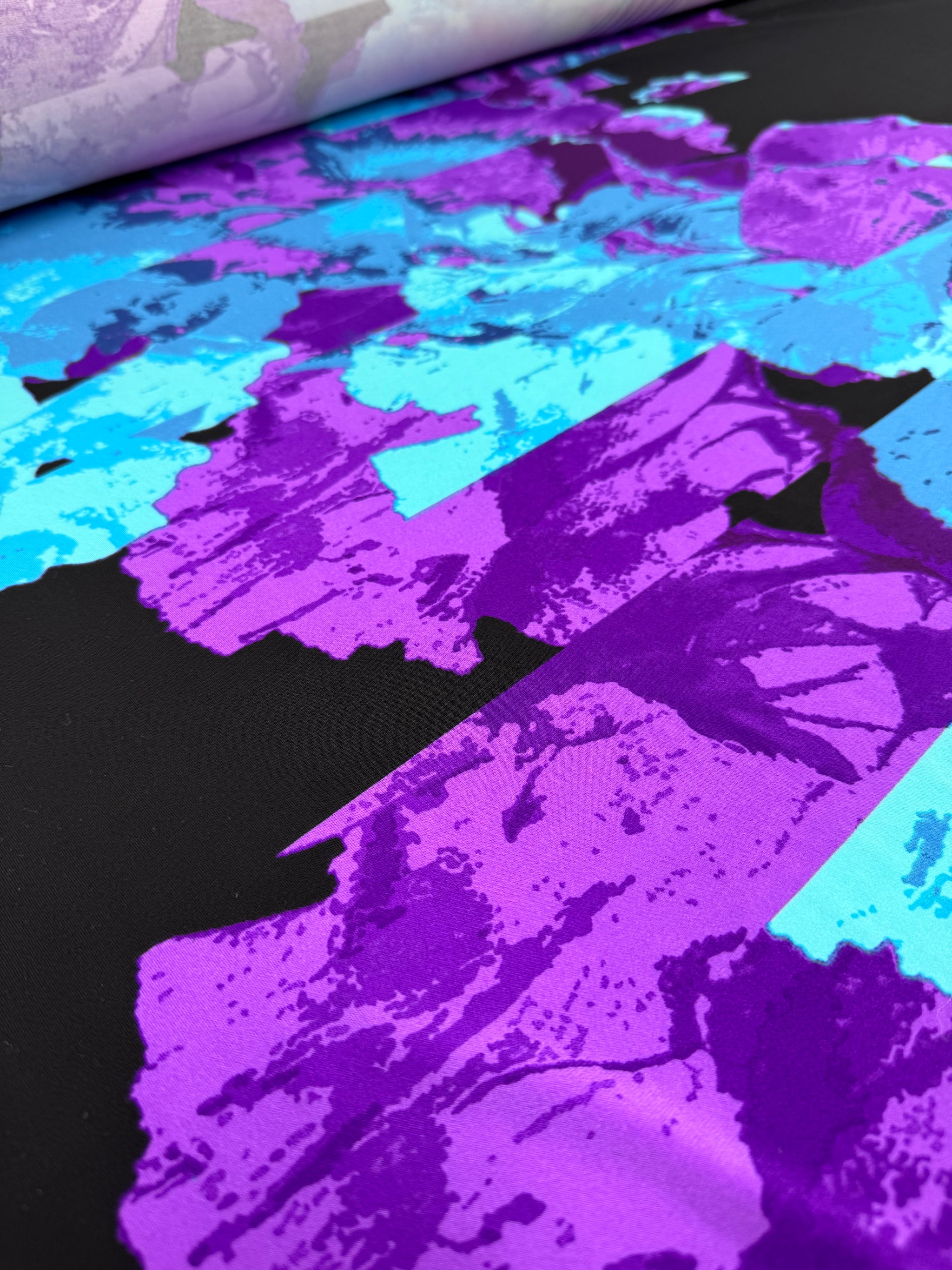 Designer Printed Lycra - Crystal Blush - 150cm