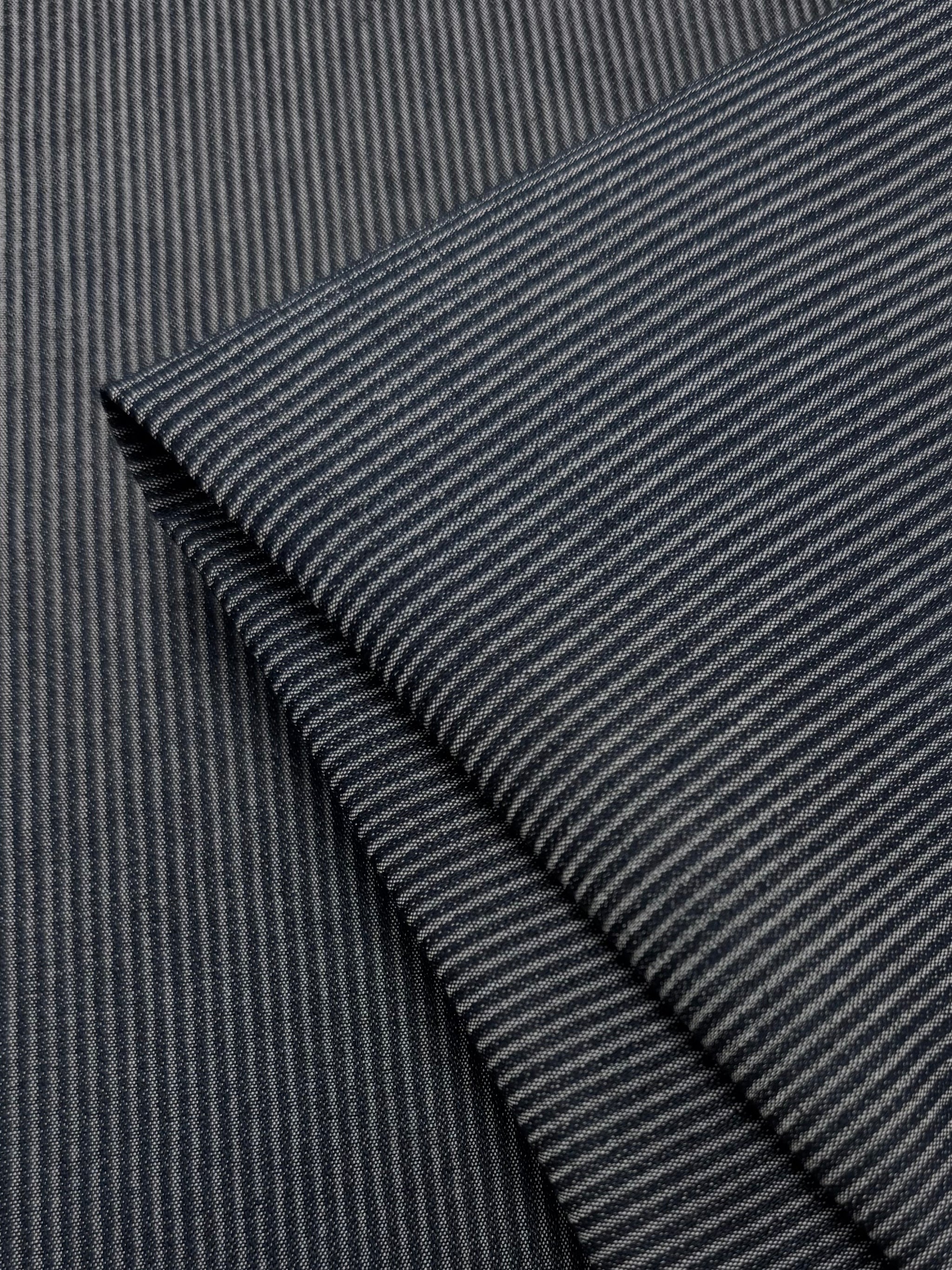 Denim Navy - Stripes- 130cm
