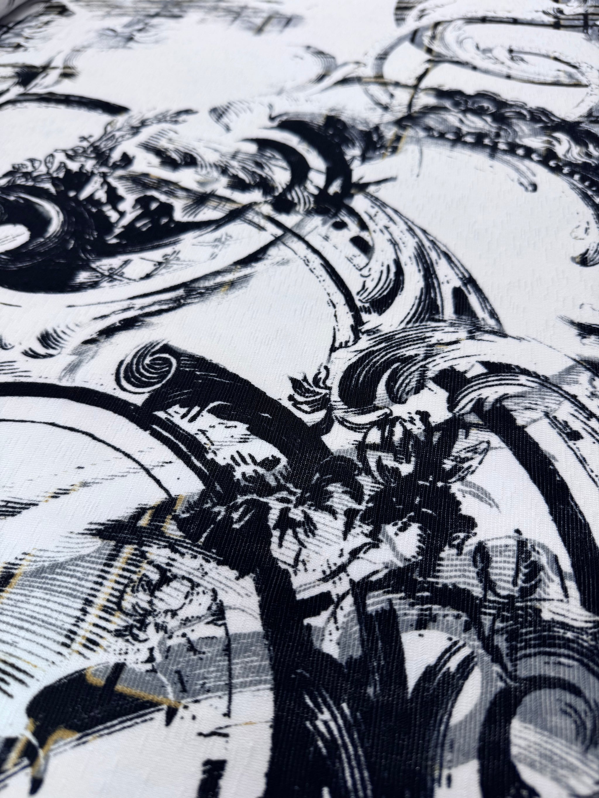 Textured knit - Ink Scroll- 150cm
