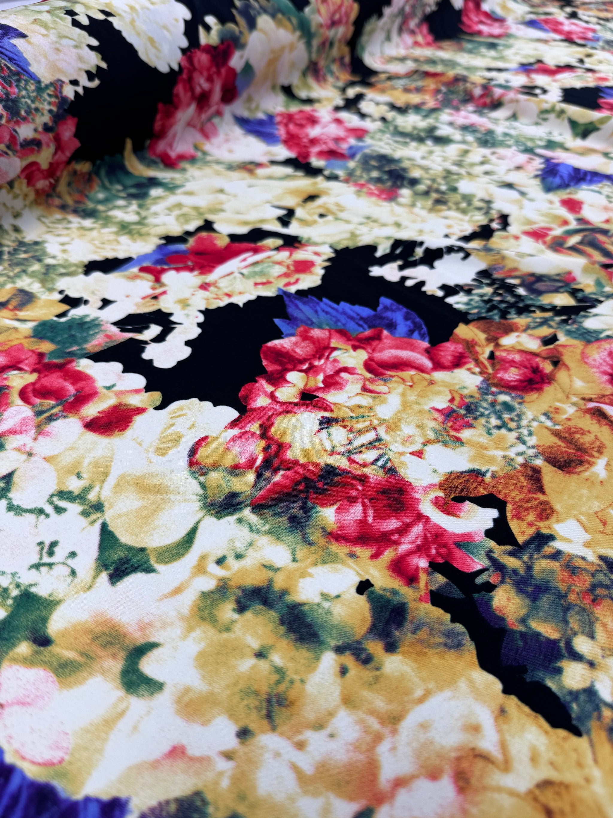 Microfibre - Watercolor Noir- 150cm