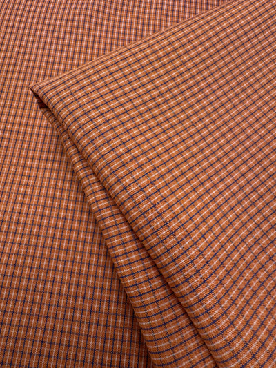 Poplin Rust Check - 146cm