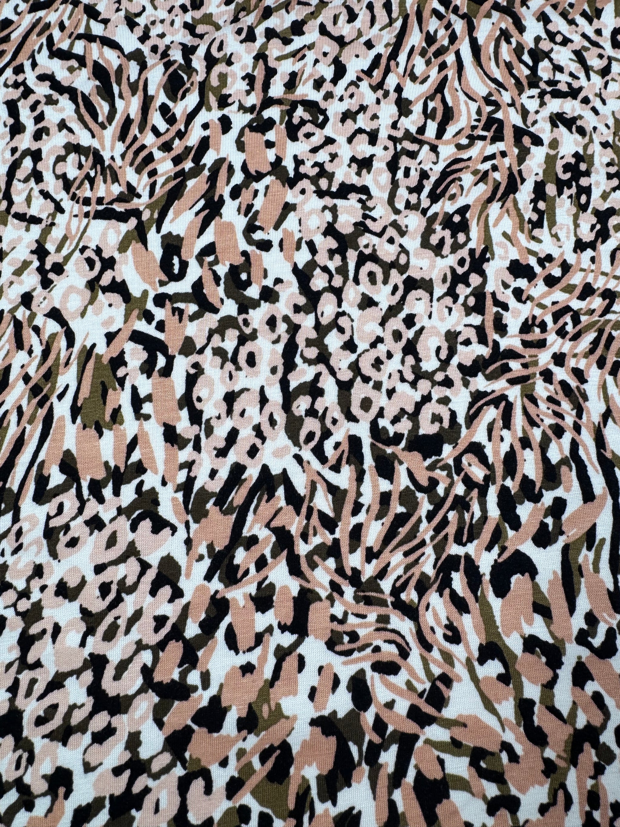Printed Cotton Lycra - Blush Marble - 155cm