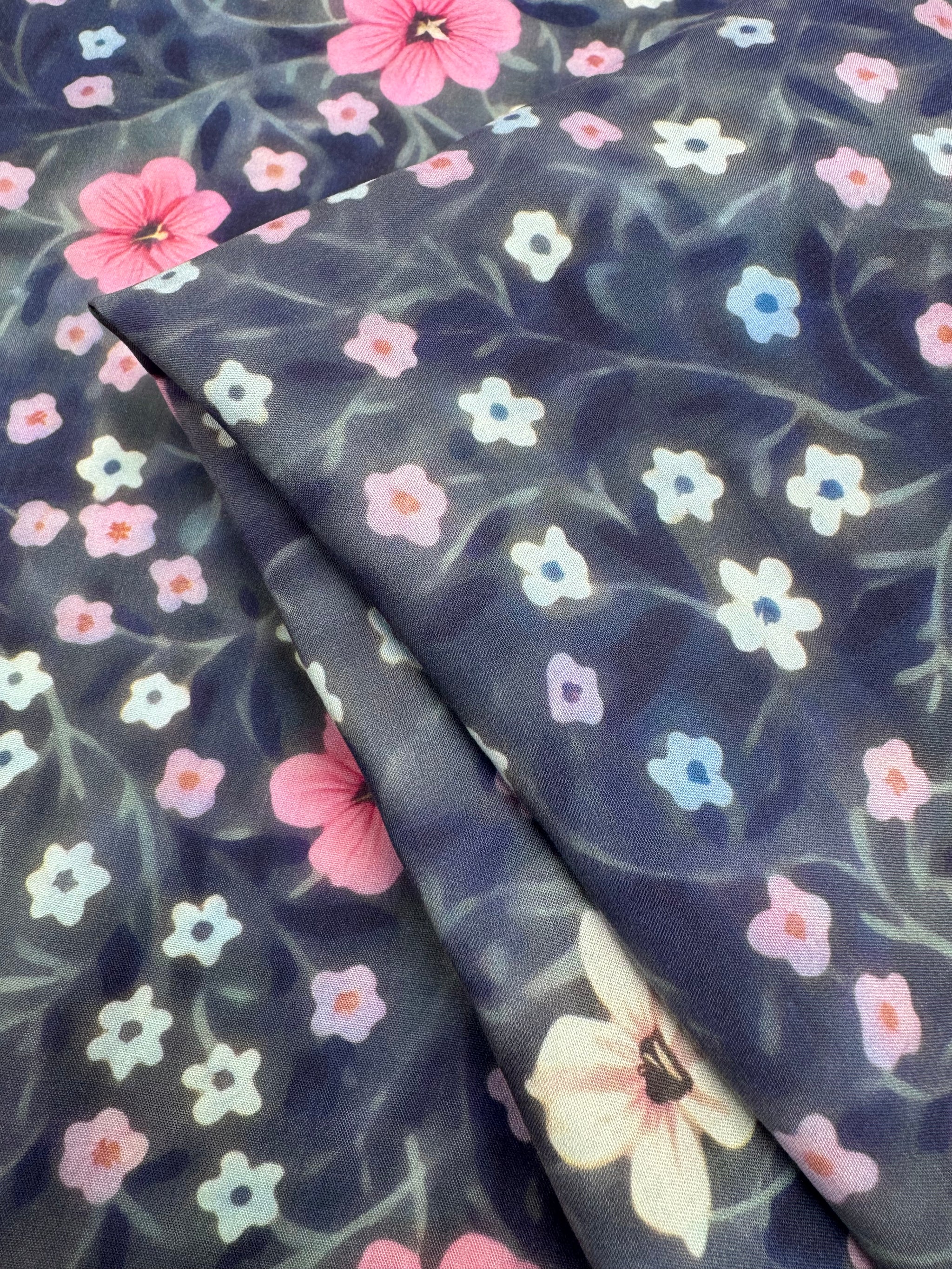 Silkyfall rayon - Nocturne Pink - 150cm