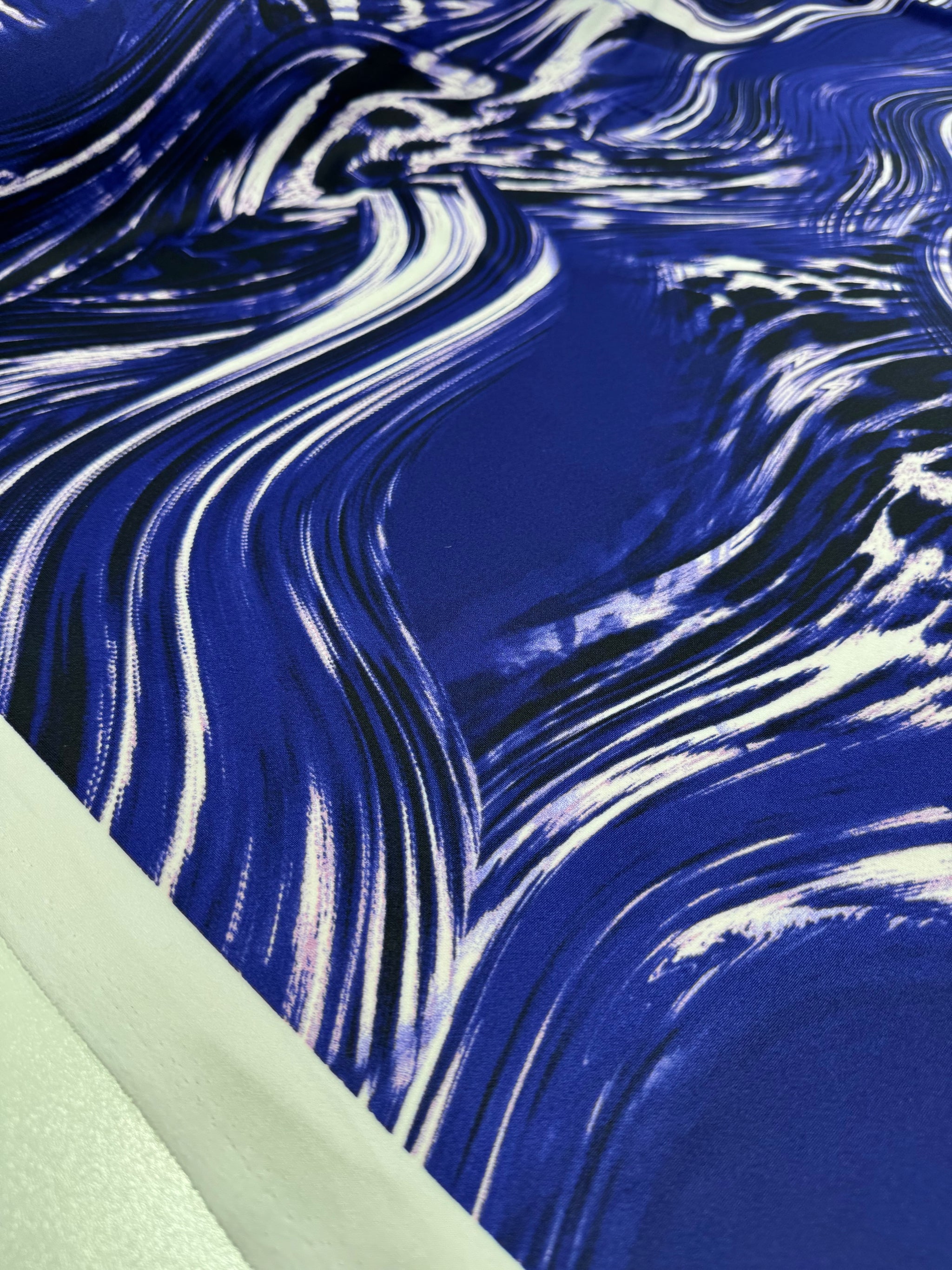 Scuba Knit - Ink Swirl - 152cm