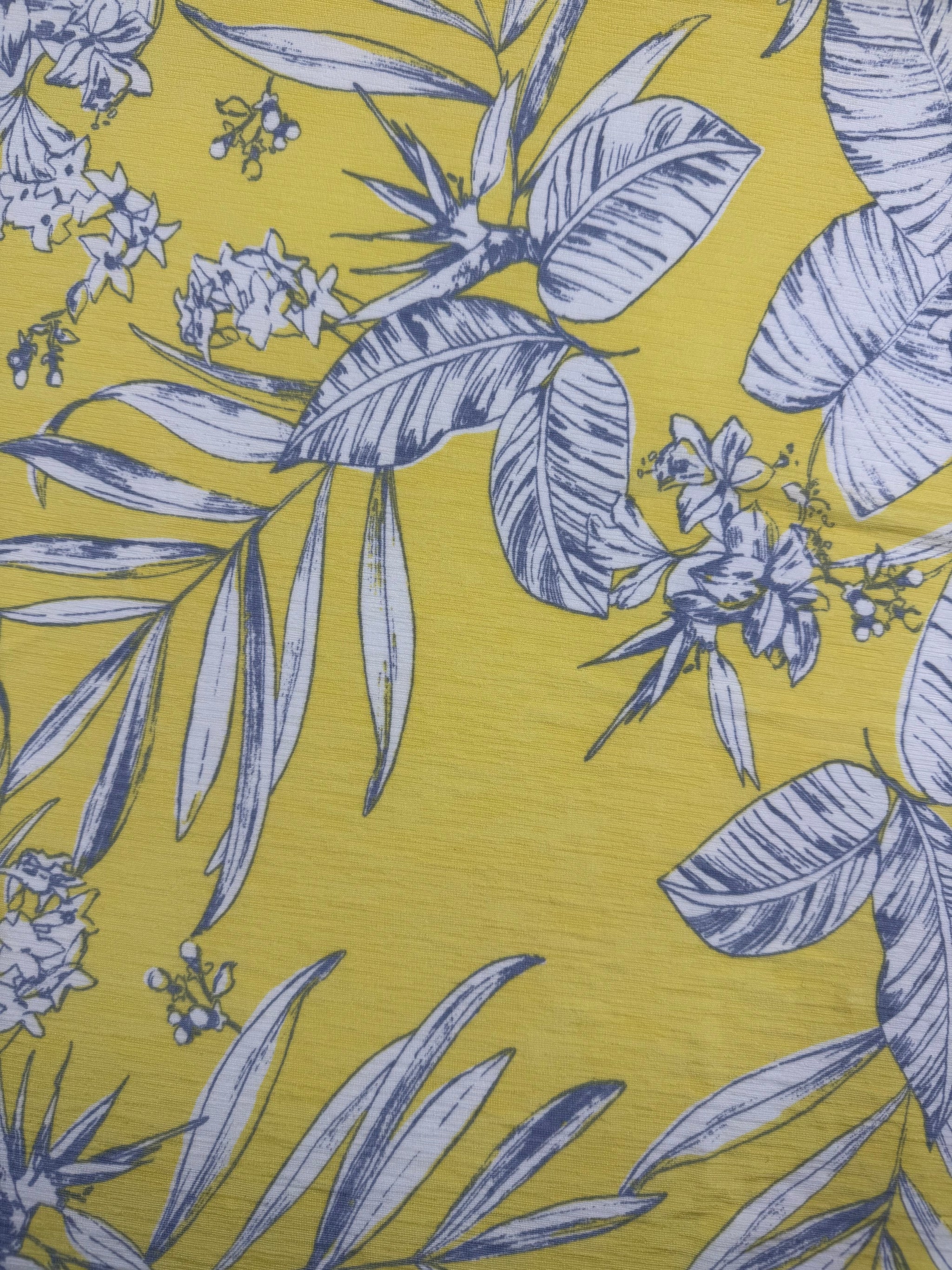 Designer Printed Lycra - Citrus Palm - 142cm