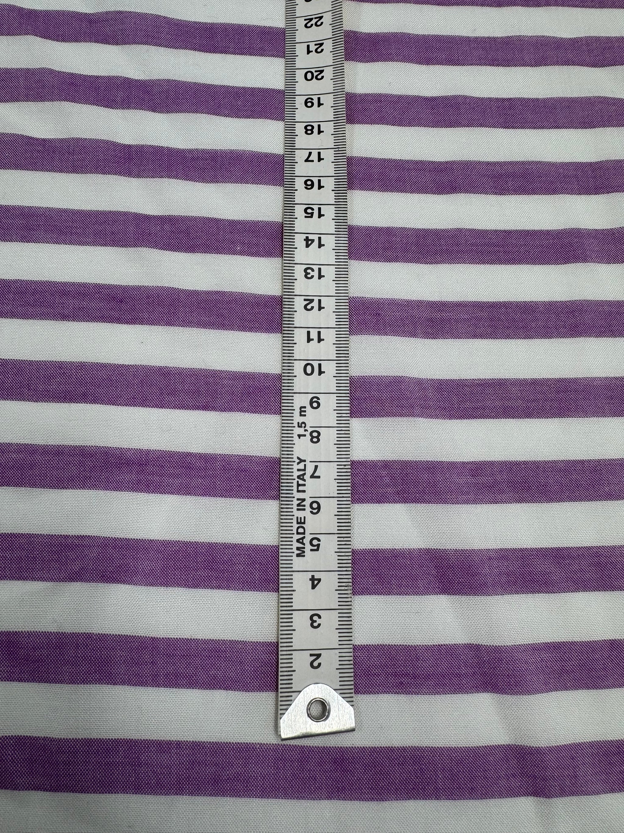 Cotton Voile - Pale Pansy & white - 145cm