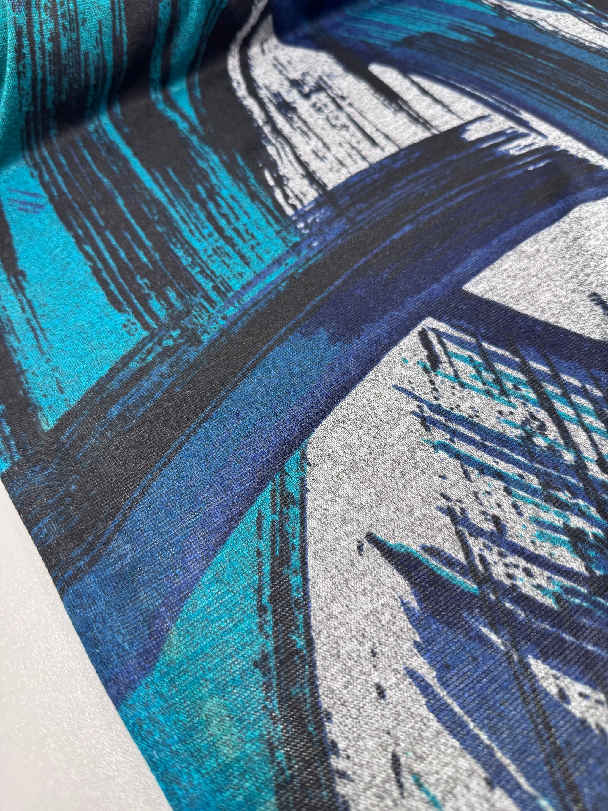 Textured Knit - Lagoon Pulse - 148cm
