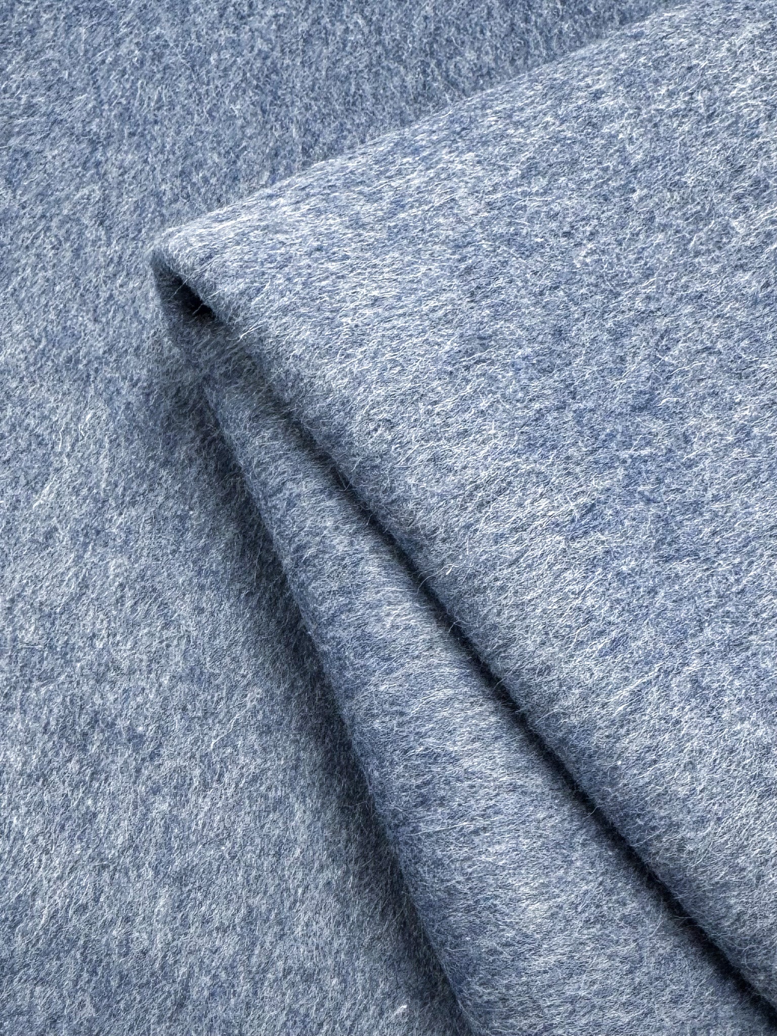 Bonded Wool Cashmere - Denim - 155cm