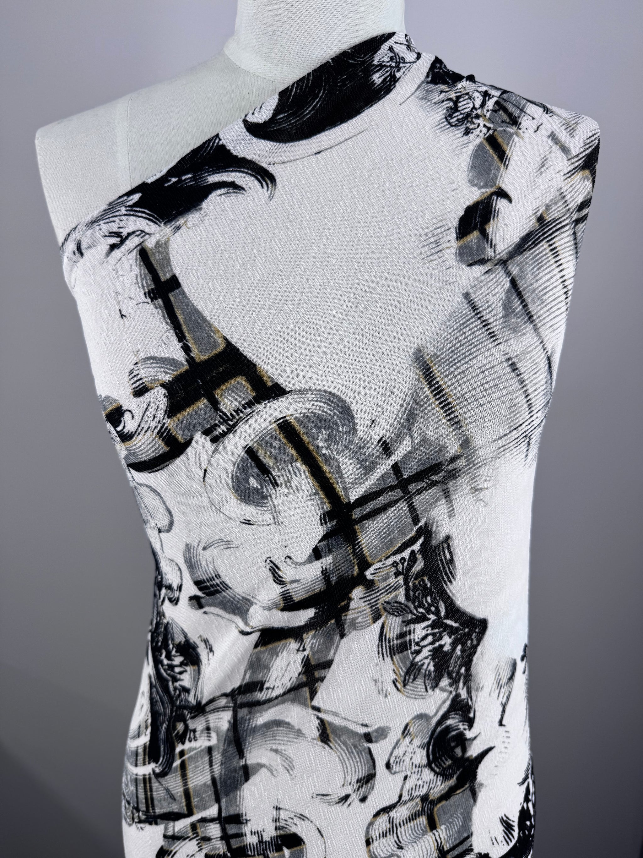 Textured knit - Ink Scroll- 150cm