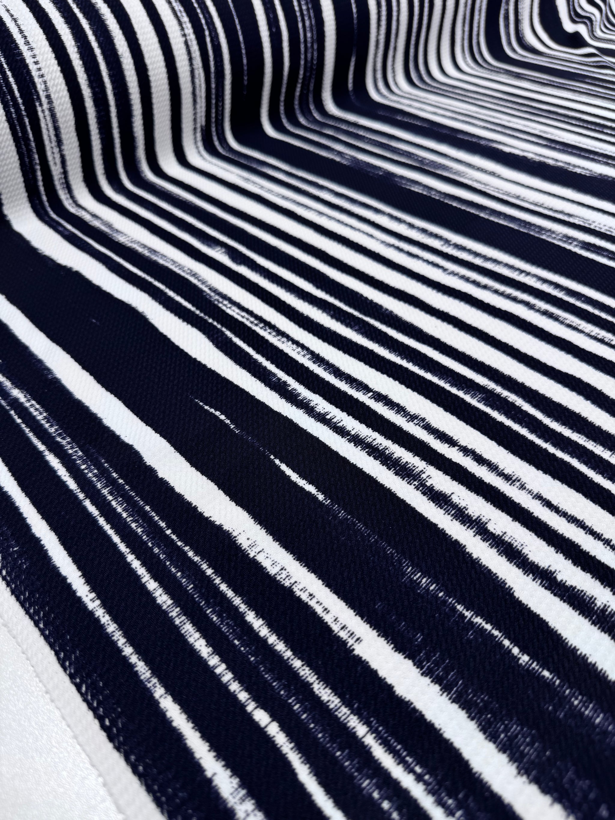 Calender Knit - Ink Stripe - 145cm
