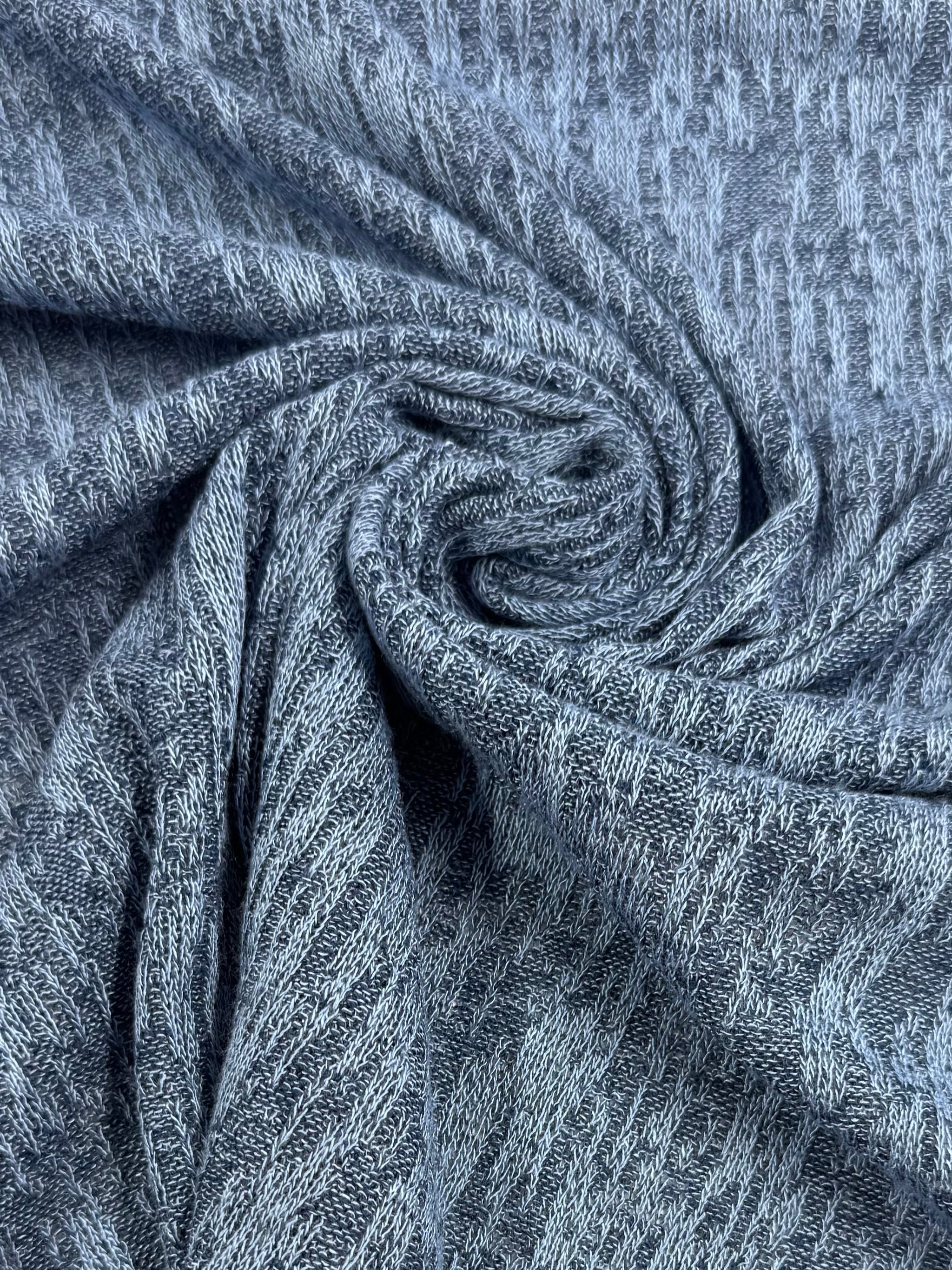 Textured Knit - Dusk Blue - 140cm