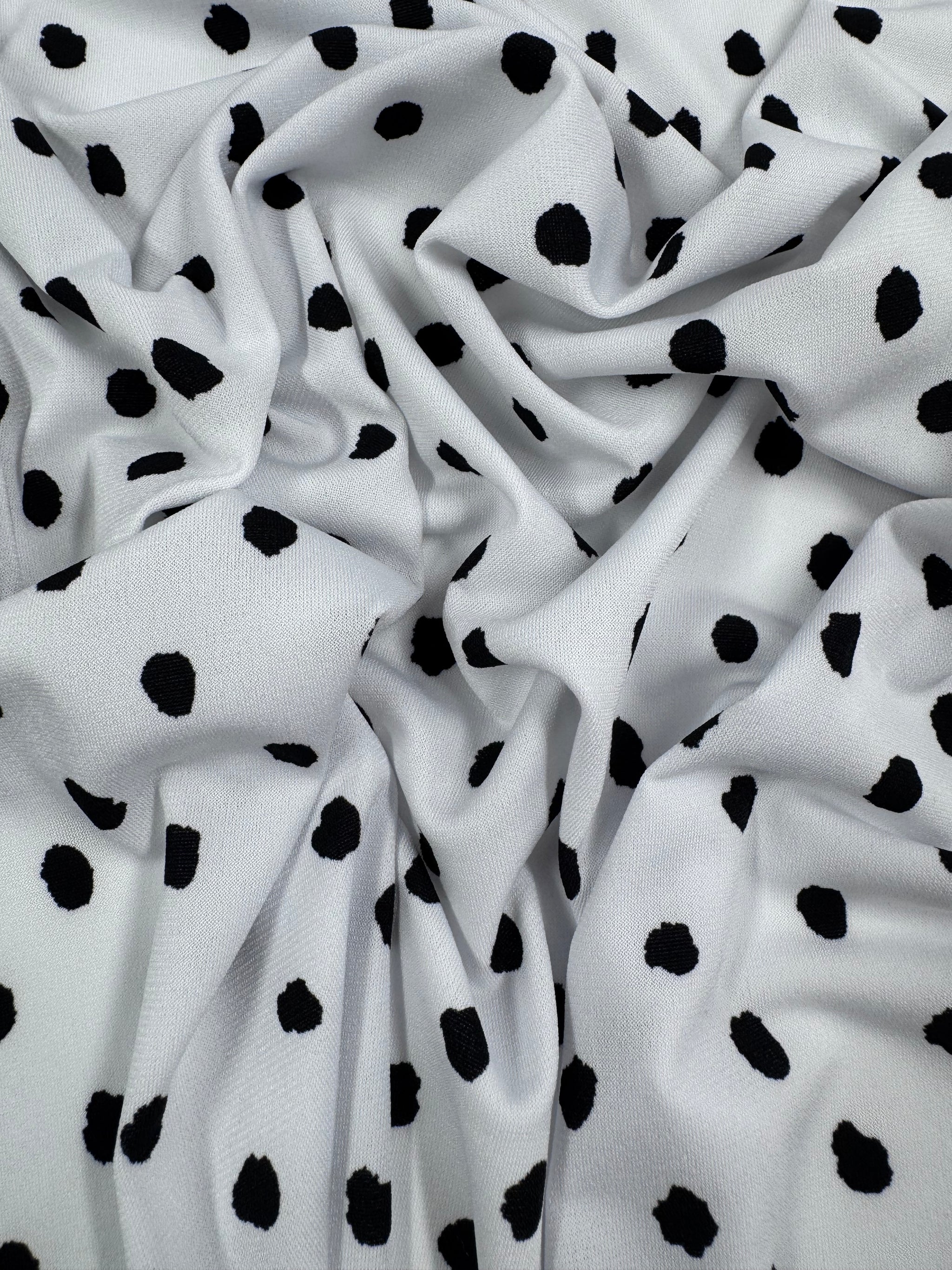 Designer Lycra -  Mono Spot - 150cm