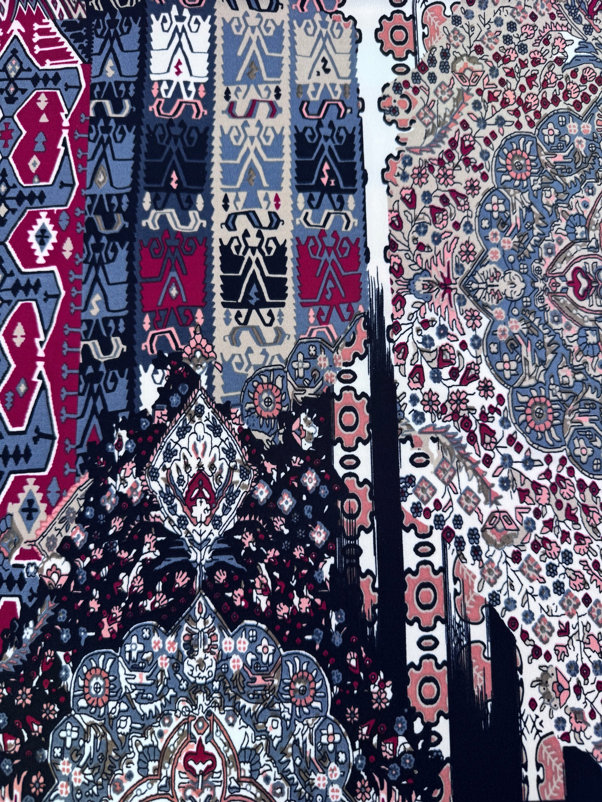 Designer Printed Lycra - Tribal Echo - 148cm