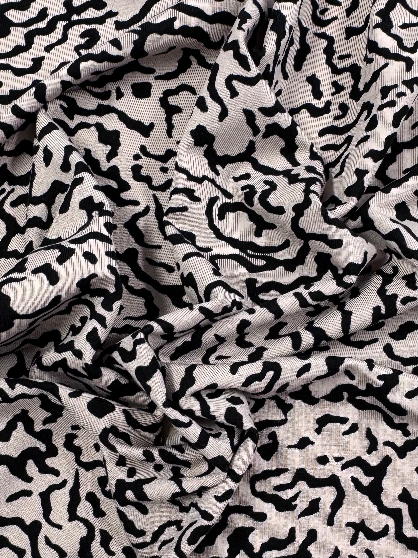 Printed Cotton Lycra - Etched Graphic - 175cm