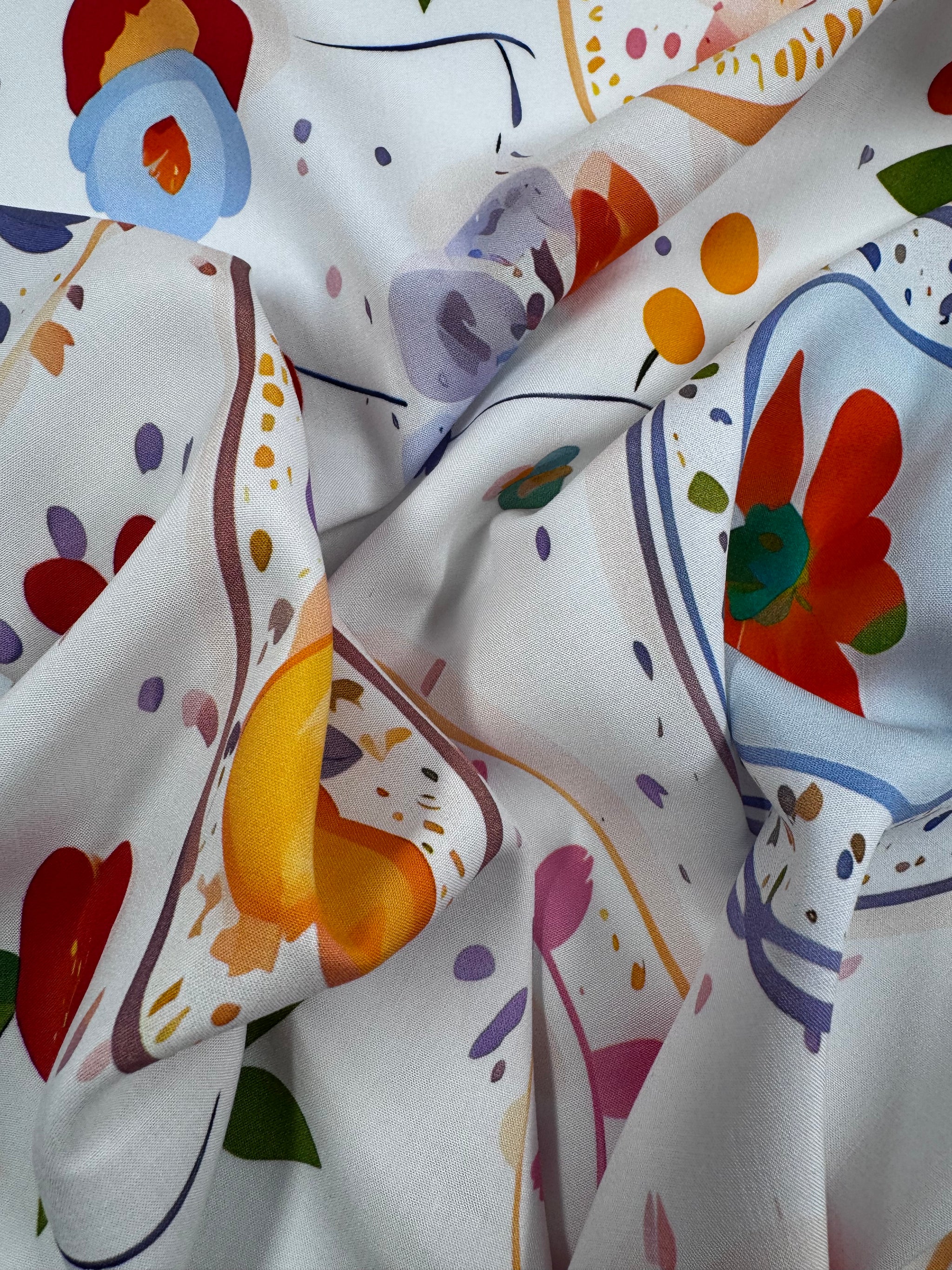 Silkyfall rayon
 - Fruit Whimsy - 145cm