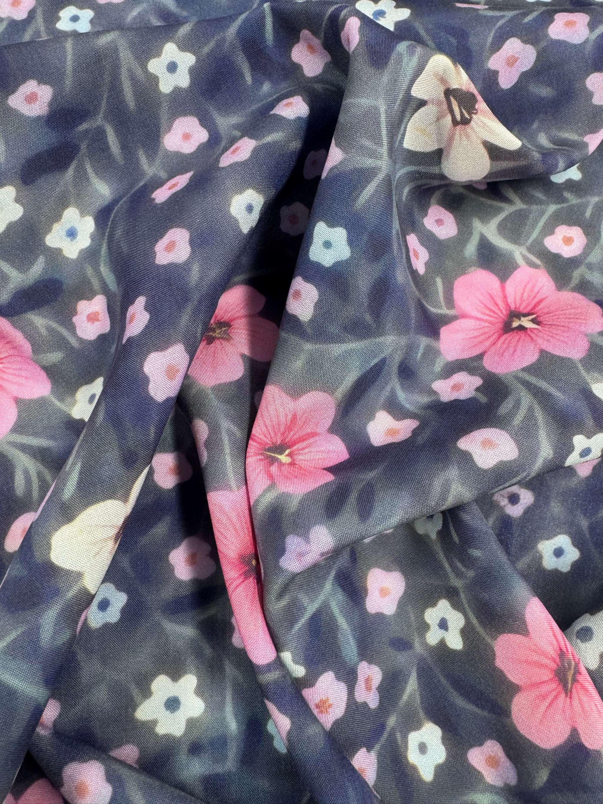 Silkyfall rayon - Nocturne Pink - 150cm