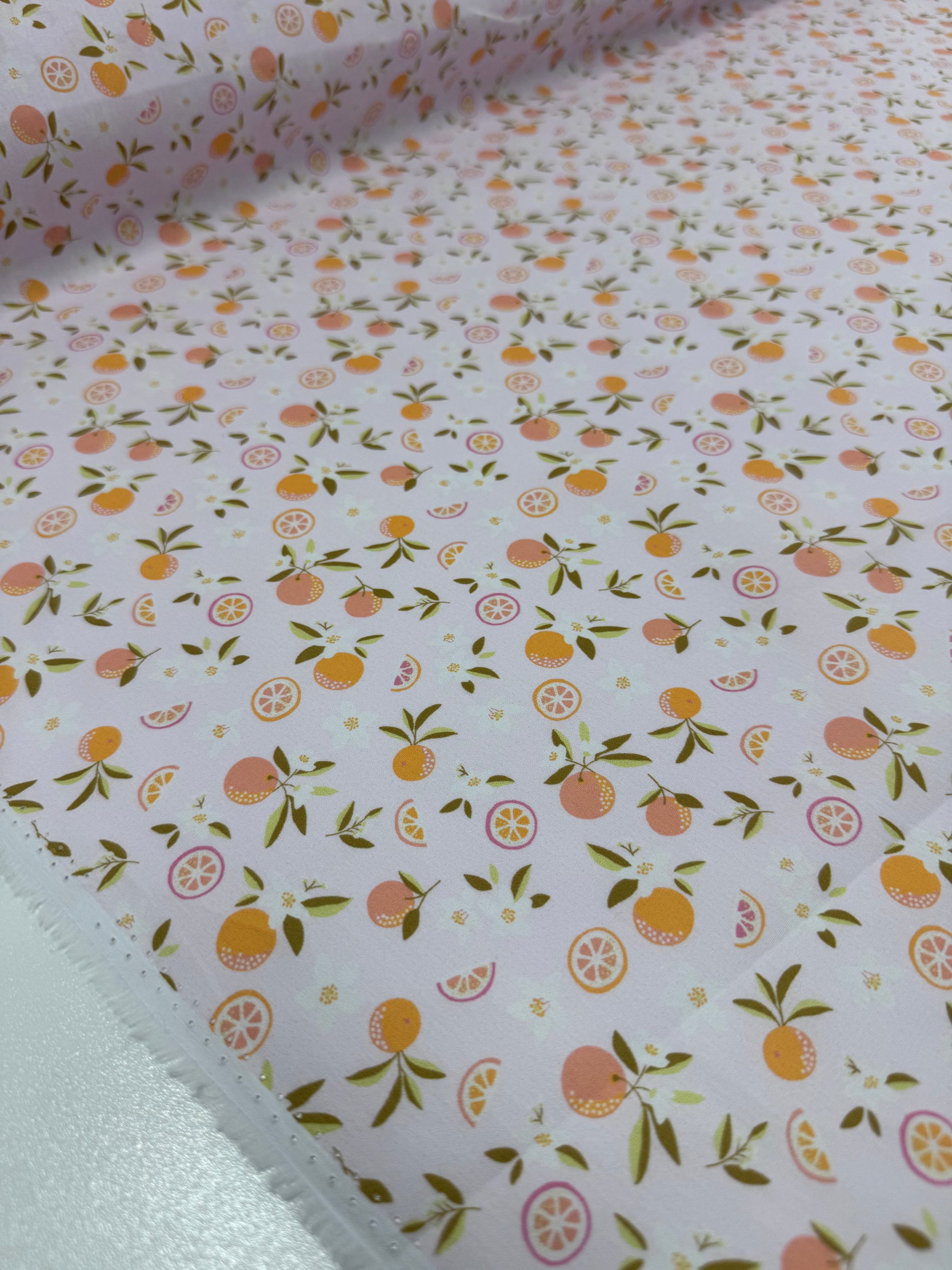 Printed Cotton - Citrus Blush - 150cm
