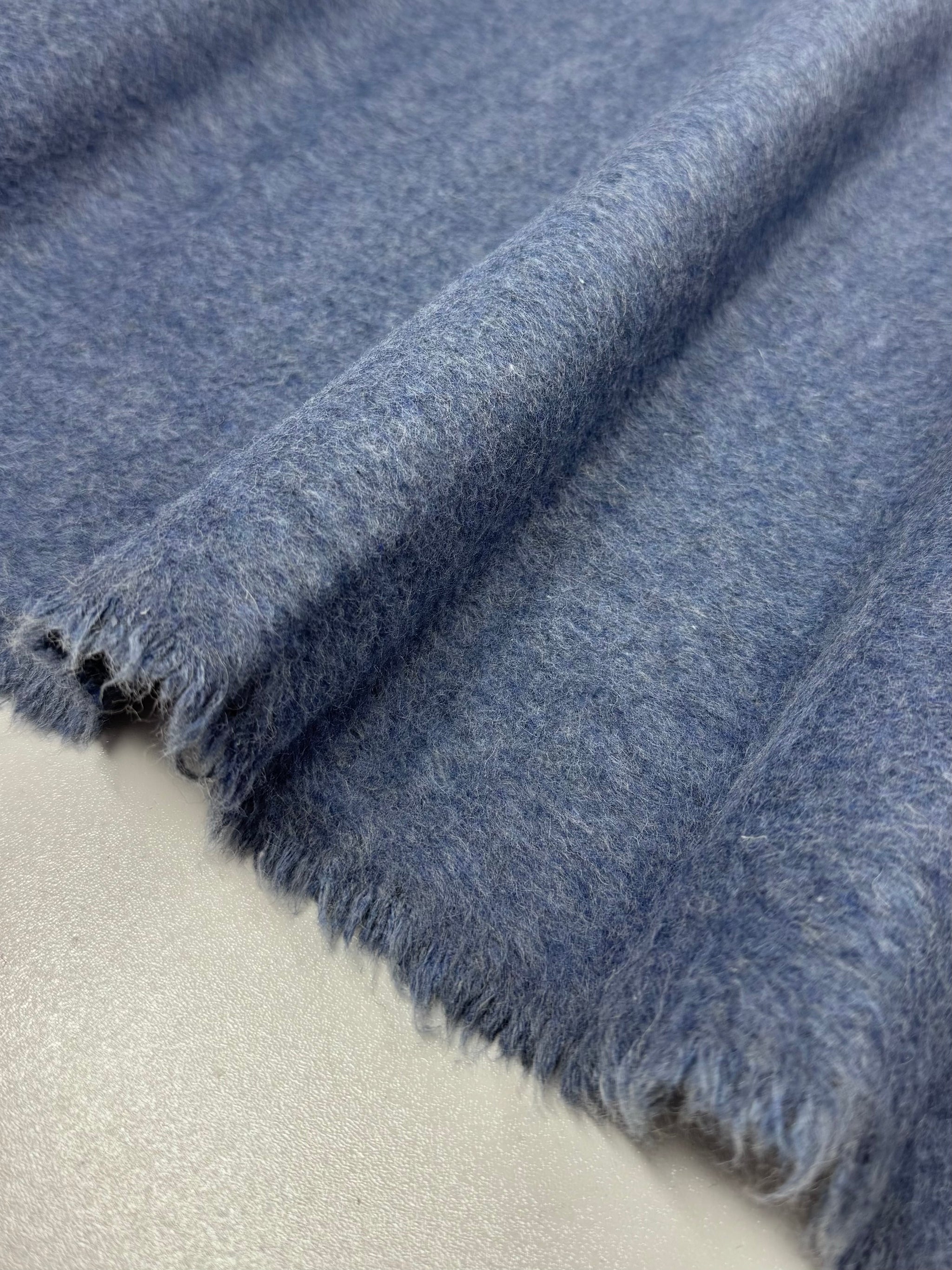 Bonded Wool Cashmere - Denim - 155cm