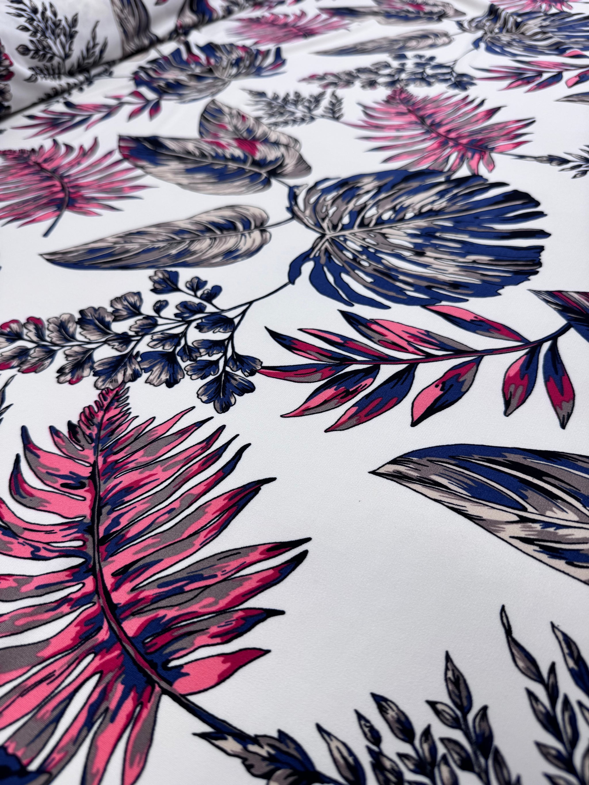 Designer Printed Lycra -  Vintage Monsteria - 148cm