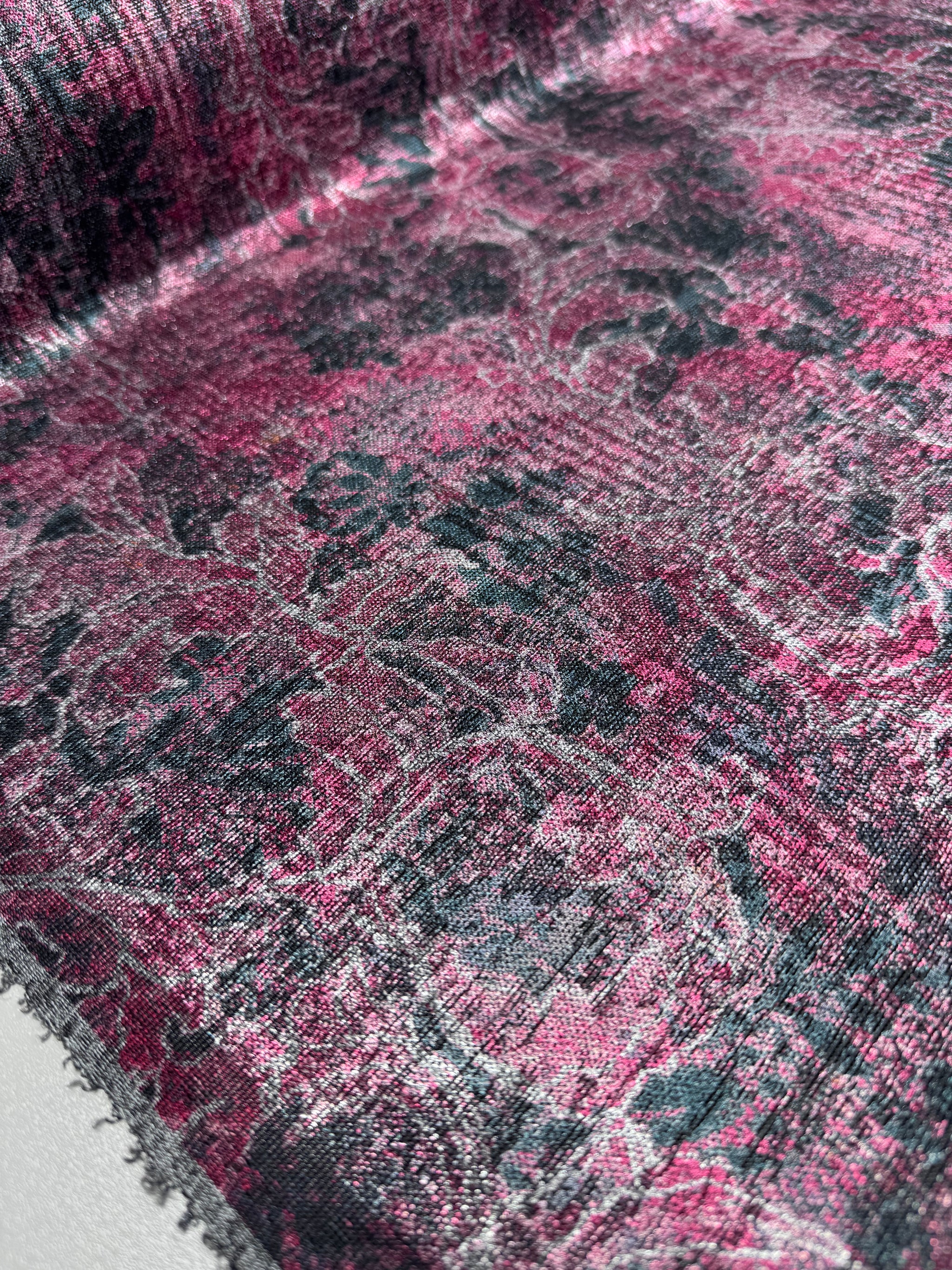 Metallic Knit Jersey - Rouge Relic - 140cm