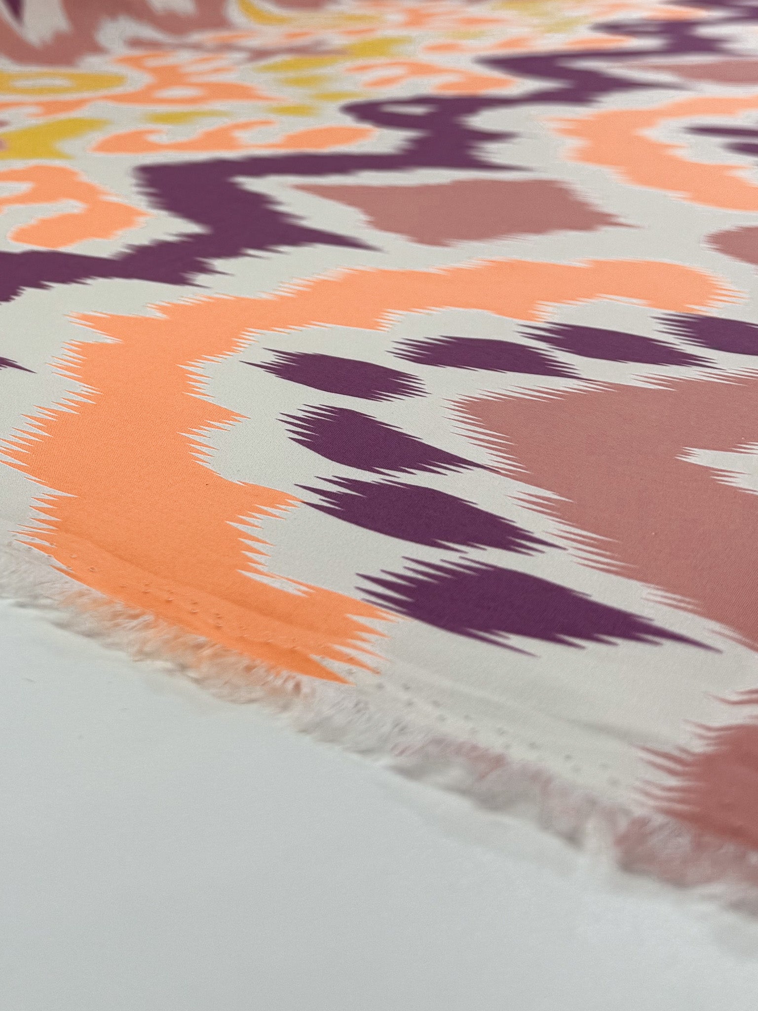 Cotton Voile - Tangerine Palm - 145cm