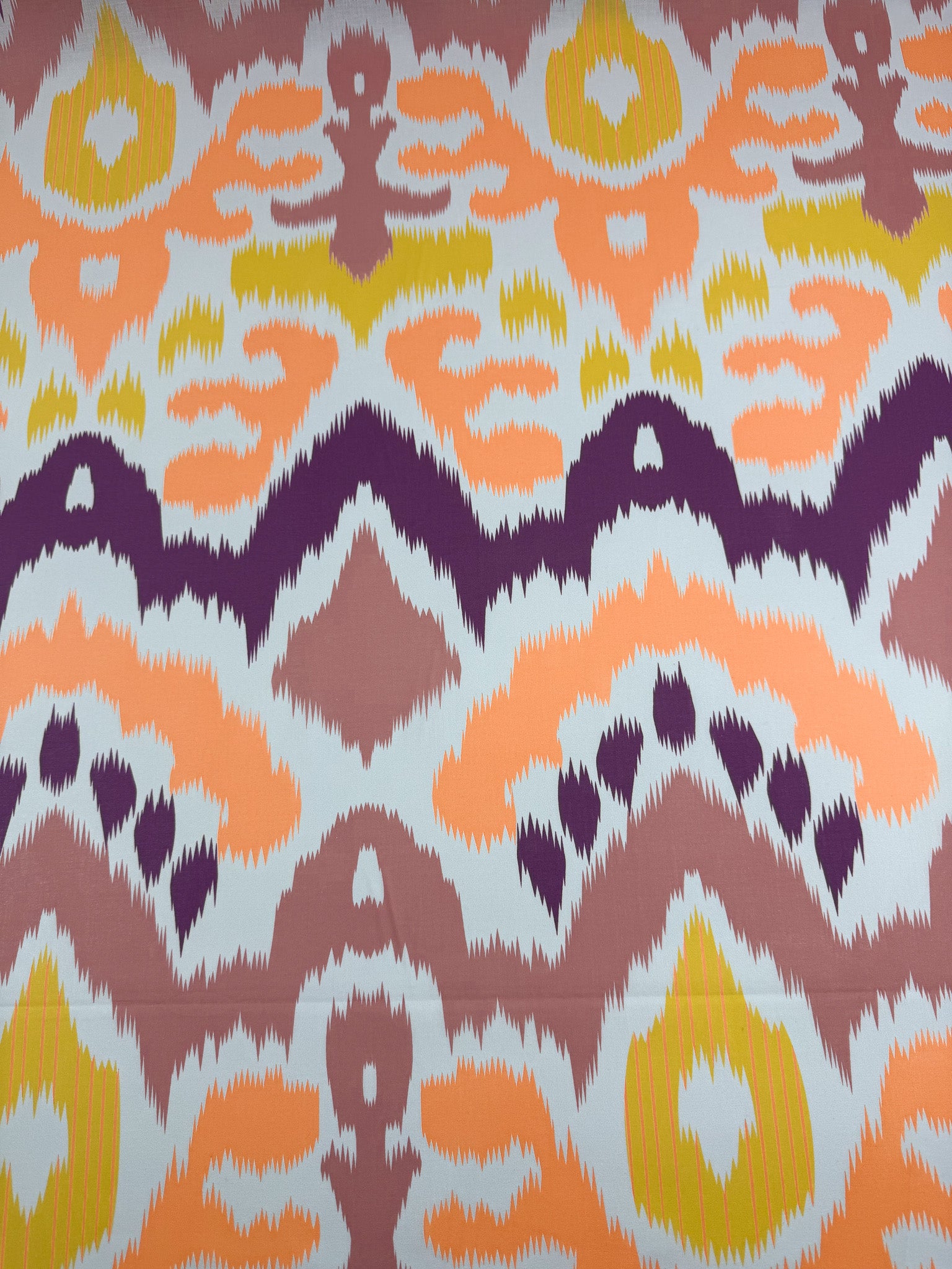 Cotton Voile - Tangerine Palm - 145cm