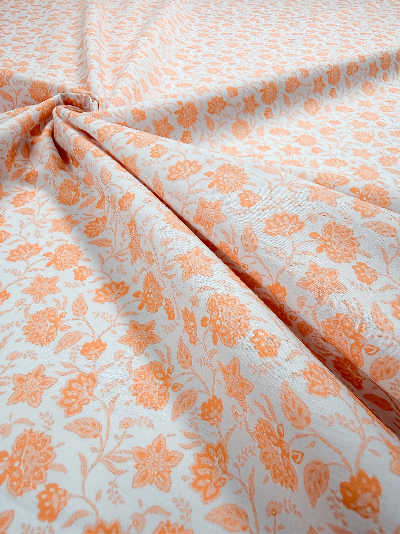 Printed Cotton - Peach Bloom - 150cm
