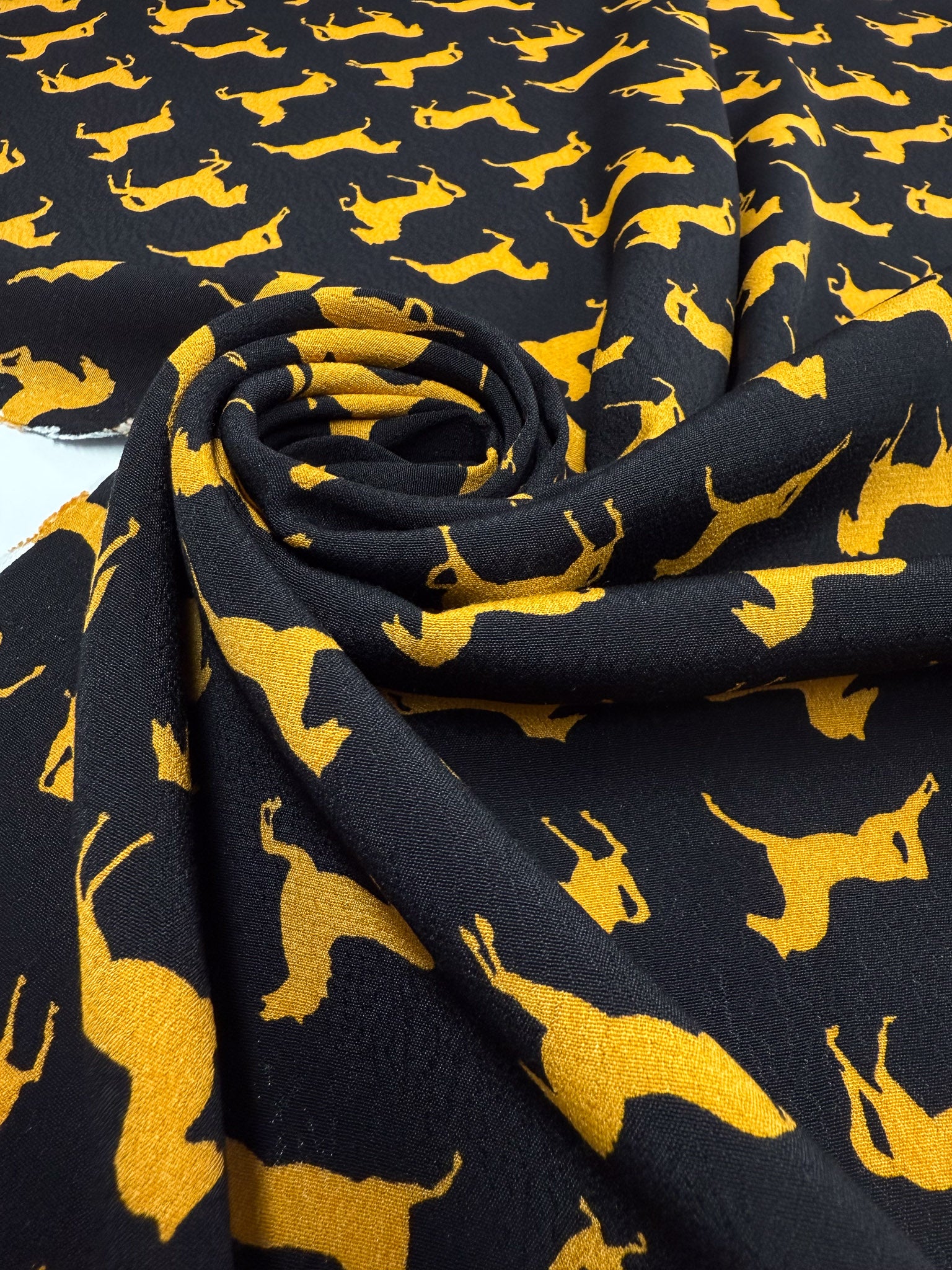 Printed Crepe Viscose - Silhouette - 138cm