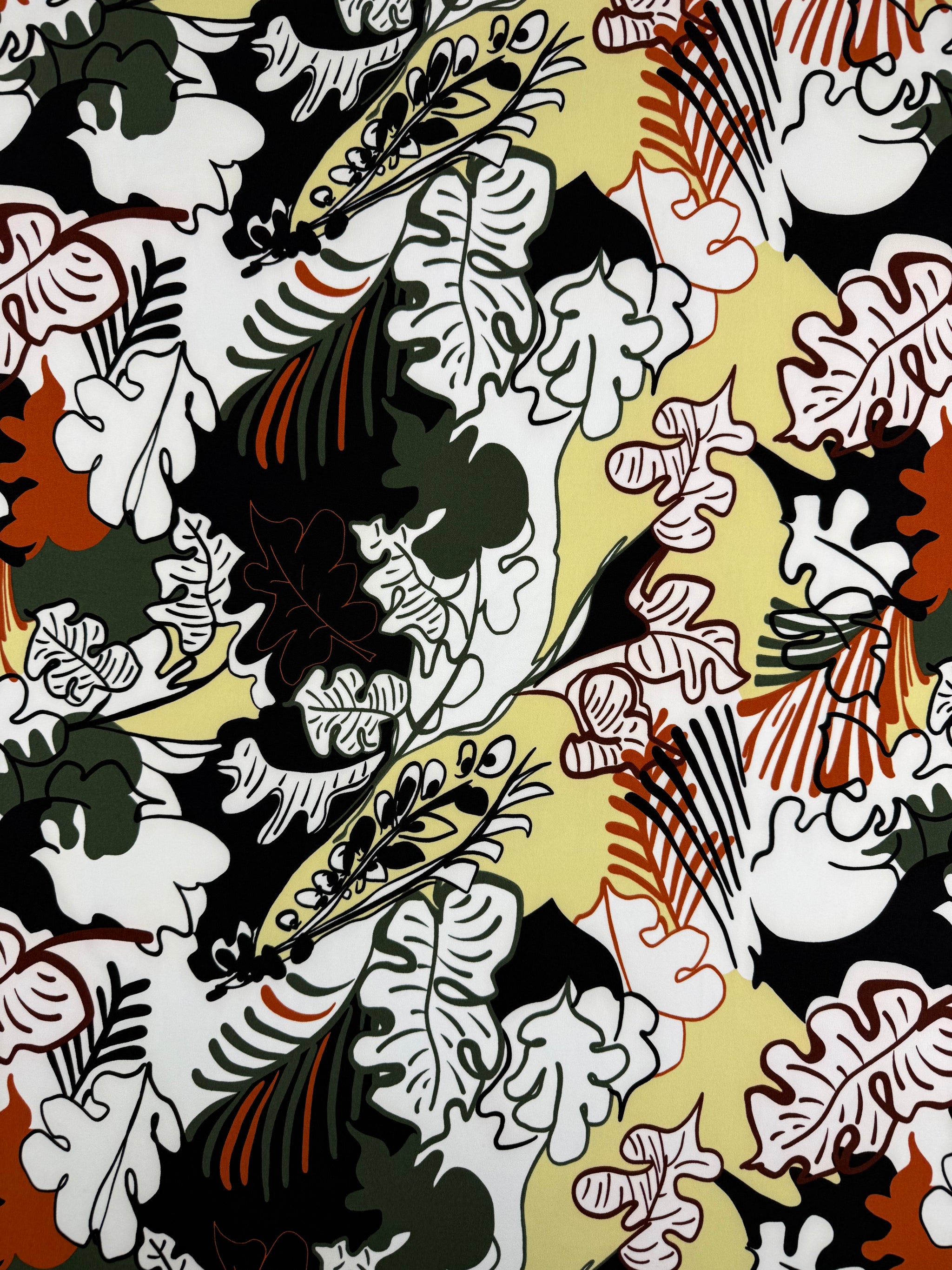 Designer Printed Lycra - Golden Canopy - 150cm