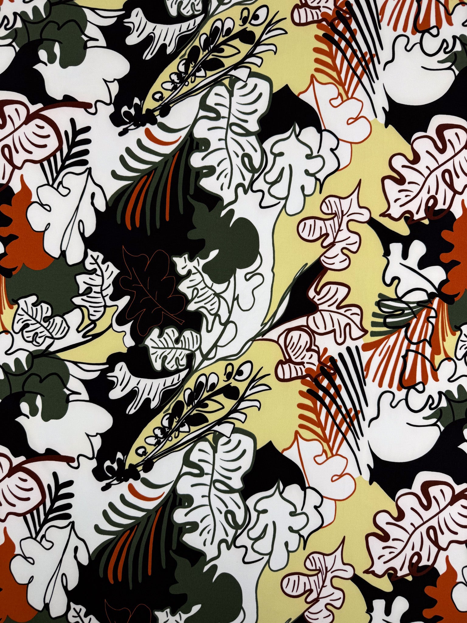 Designer Printed Lycra - Golden Canopy - 150cm