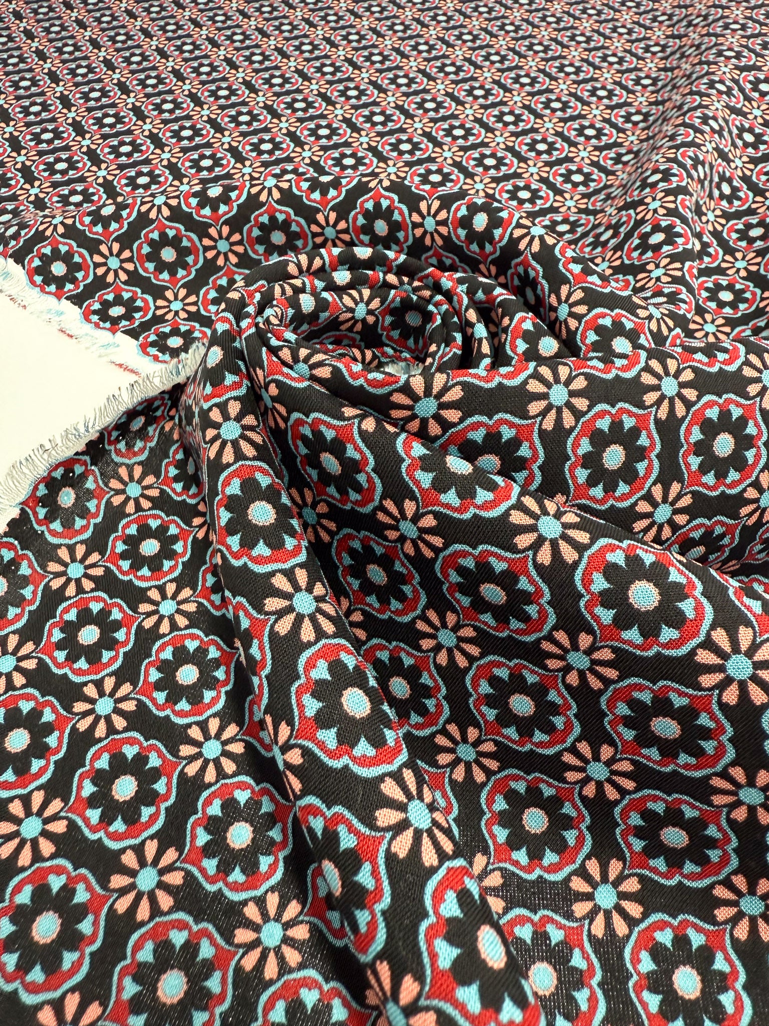 Printed Viscose - Medallion - 145cm