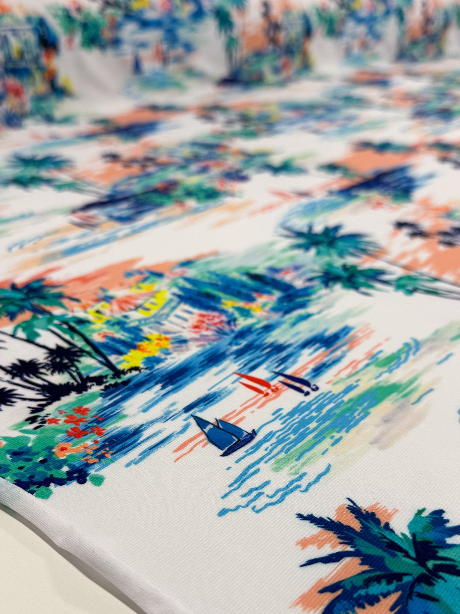Printed Lycra - Palms - 150cm
