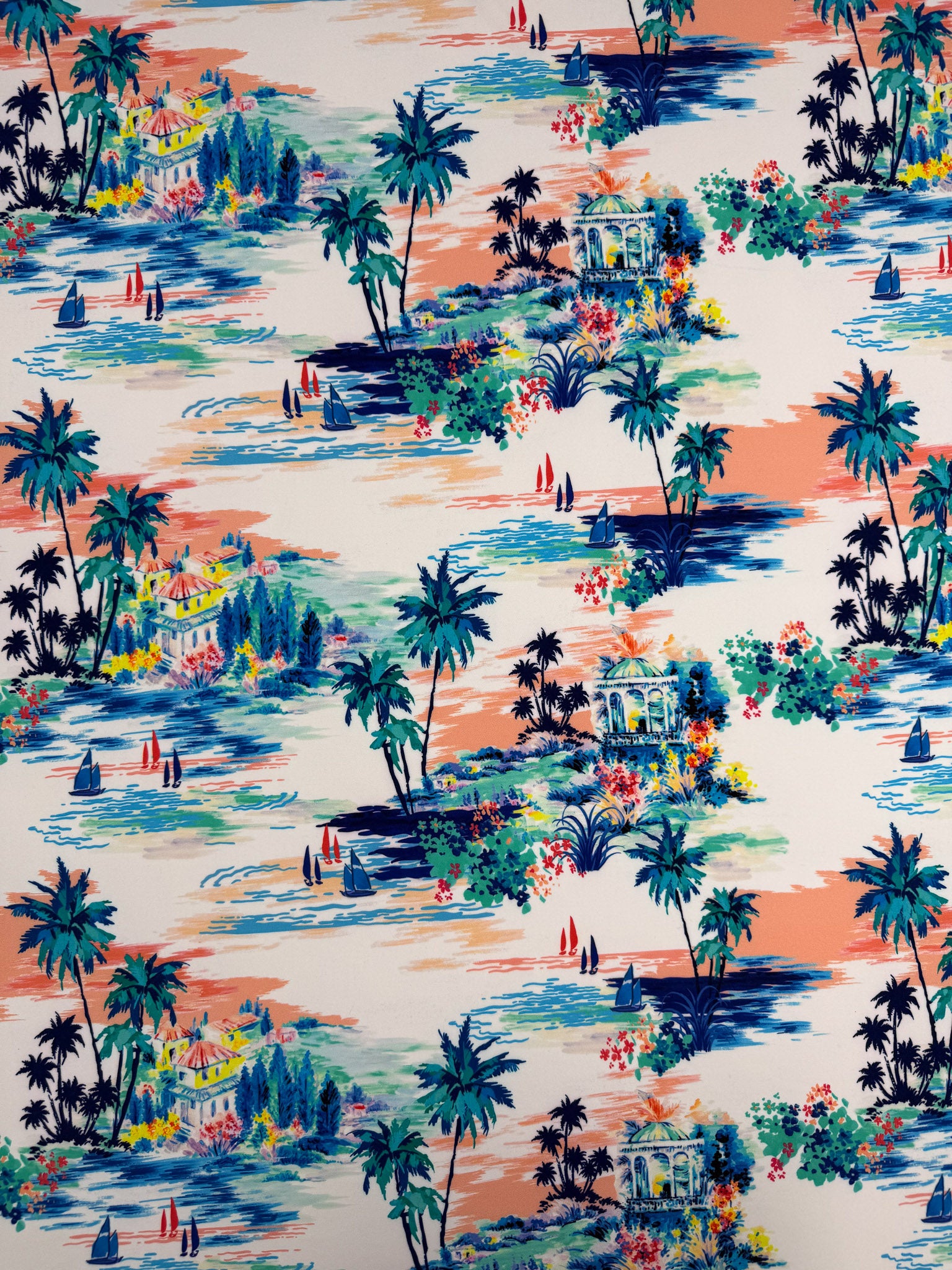 Printed Lycra - Palms - 150cm