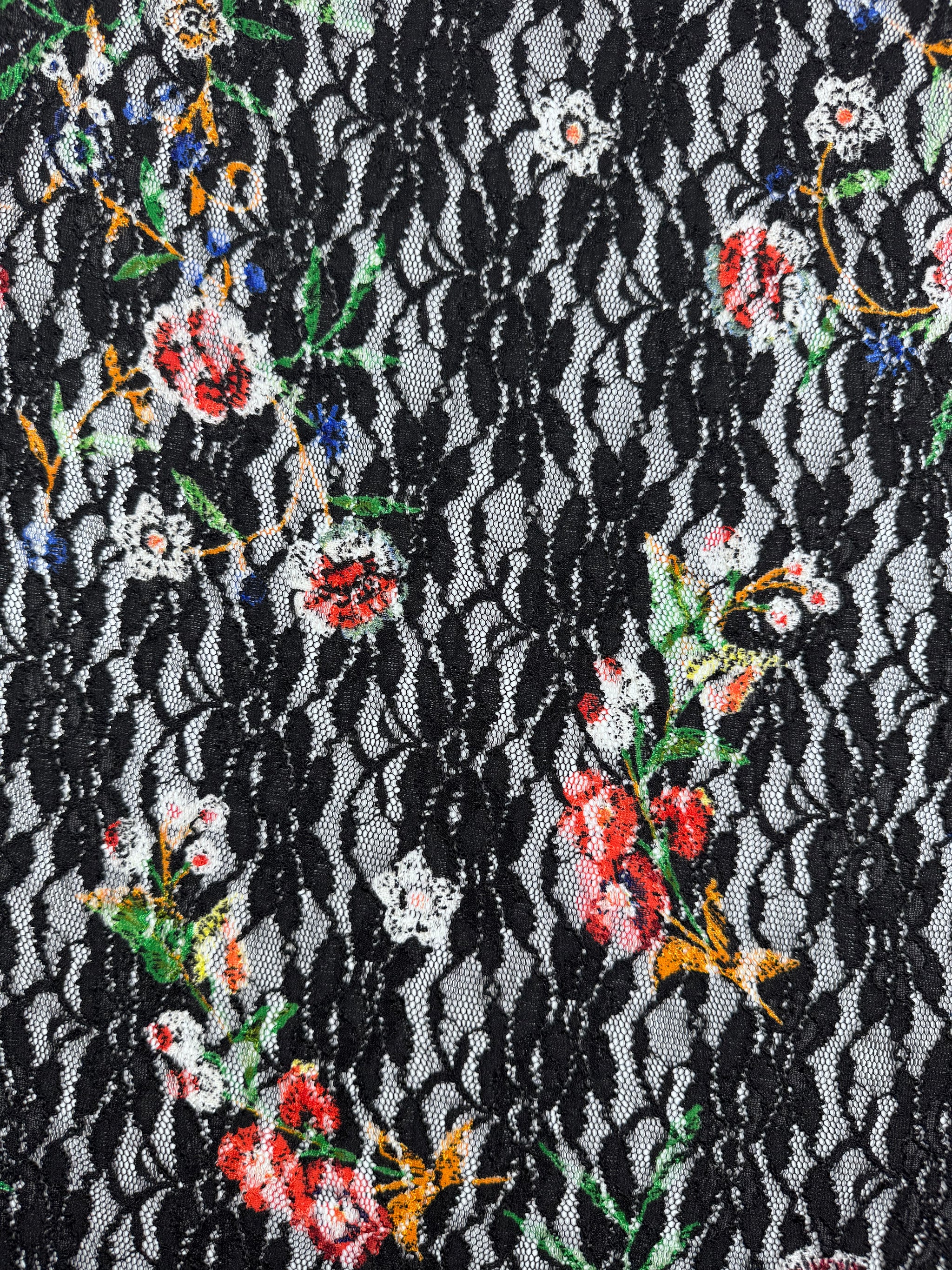 Designer Lace - Botanic Noir - 140cm