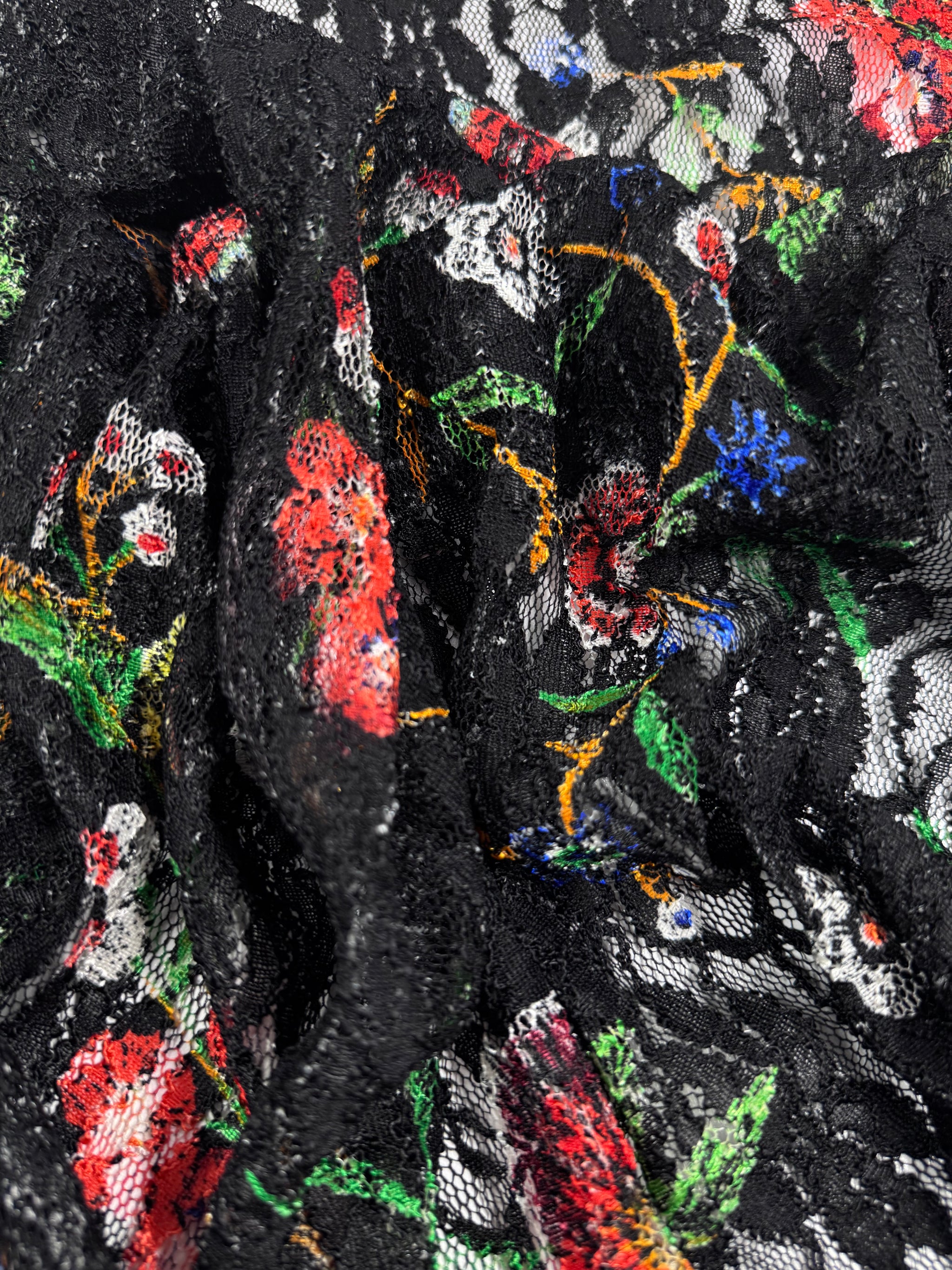 Designer Lace - Botanic Noir - 140cm