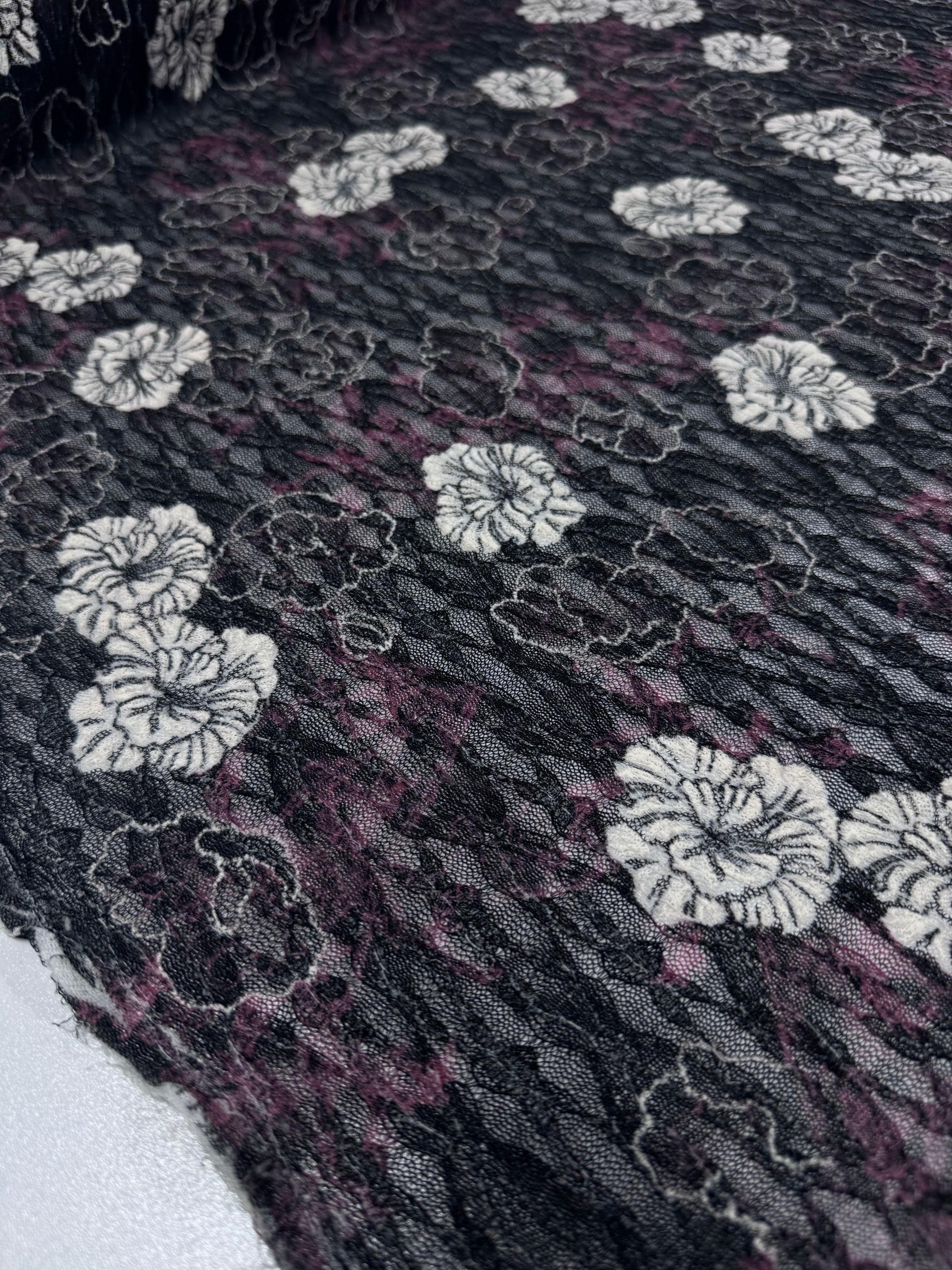 Designer Lace - Shadow Bloom - 145cm